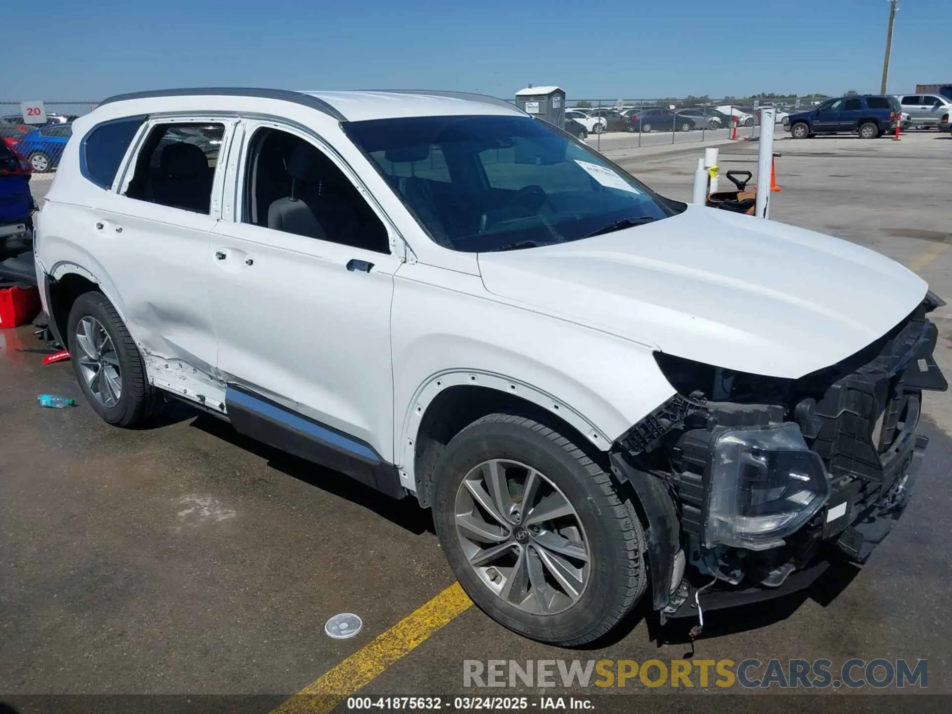 1 Photograph of a damaged car 5NMS33AD8LH194767 HYUNDAI SANTA FE 2020