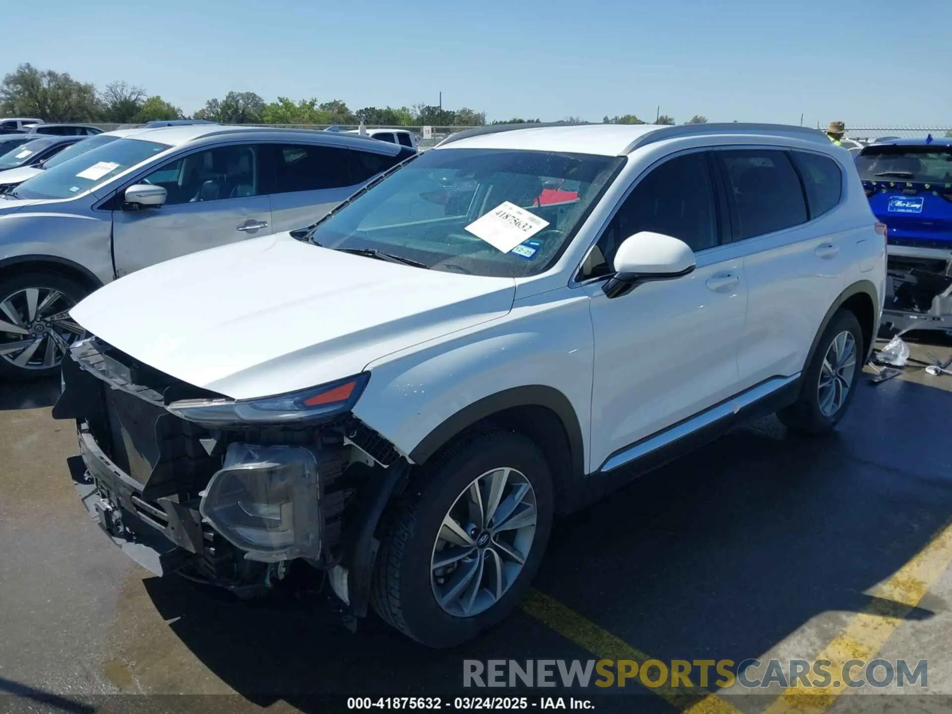 2 Photograph of a damaged car 5NMS33AD8LH194767 HYUNDAI SANTA FE 2020