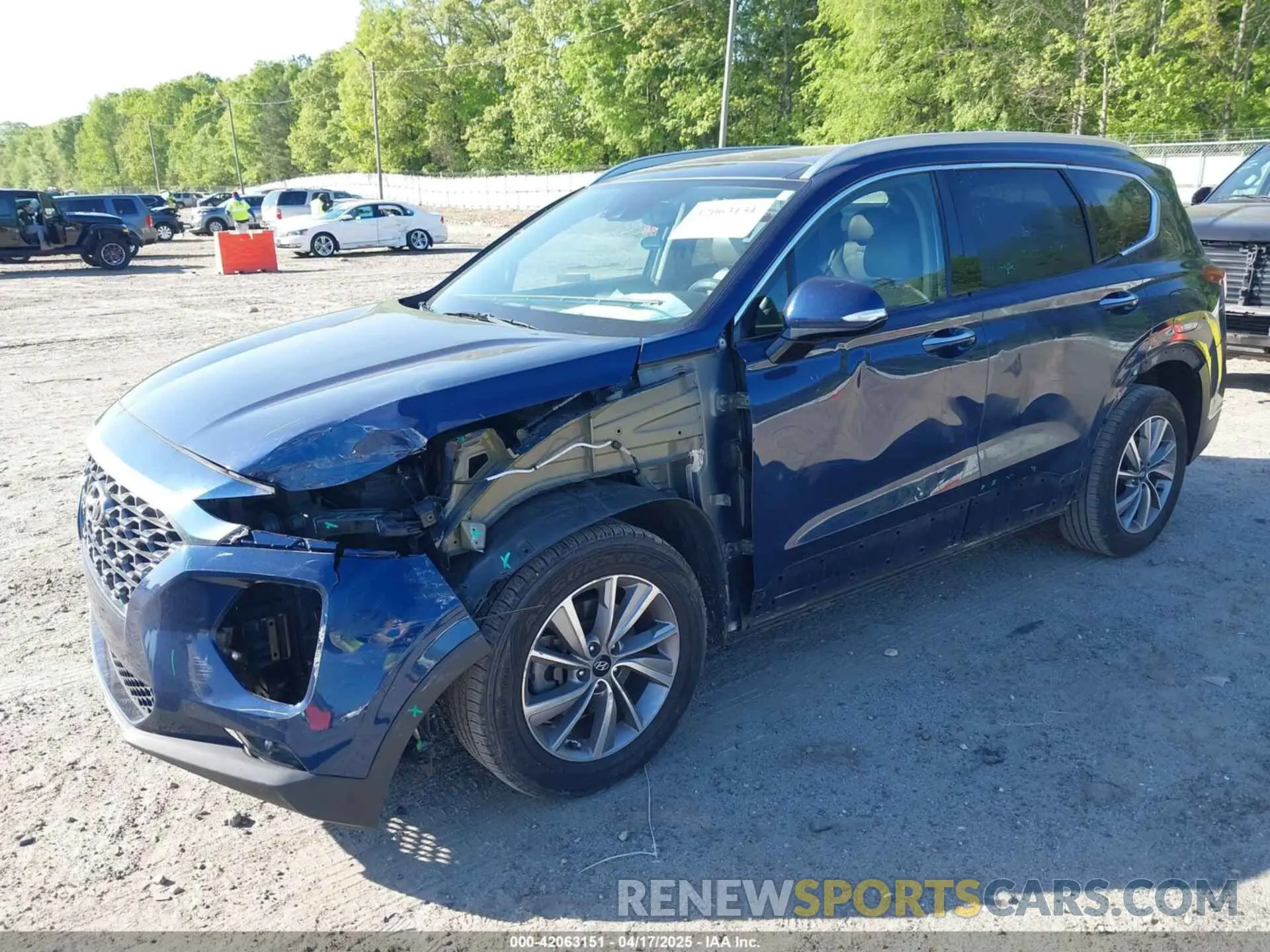 2 Photograph of a damaged car 5NMS33AD8LH295694 HYUNDAI SANTA FE 2020
