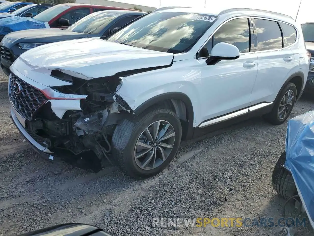 1 Photograph of a damaged car 5NMS33AD9LH202763 HYUNDAI SANTA FE 2020