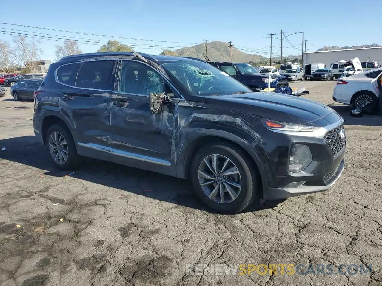 4 Photograph of a damaged car 5NMS33ADXLH165206 HYUNDAI SANTA FE 2020