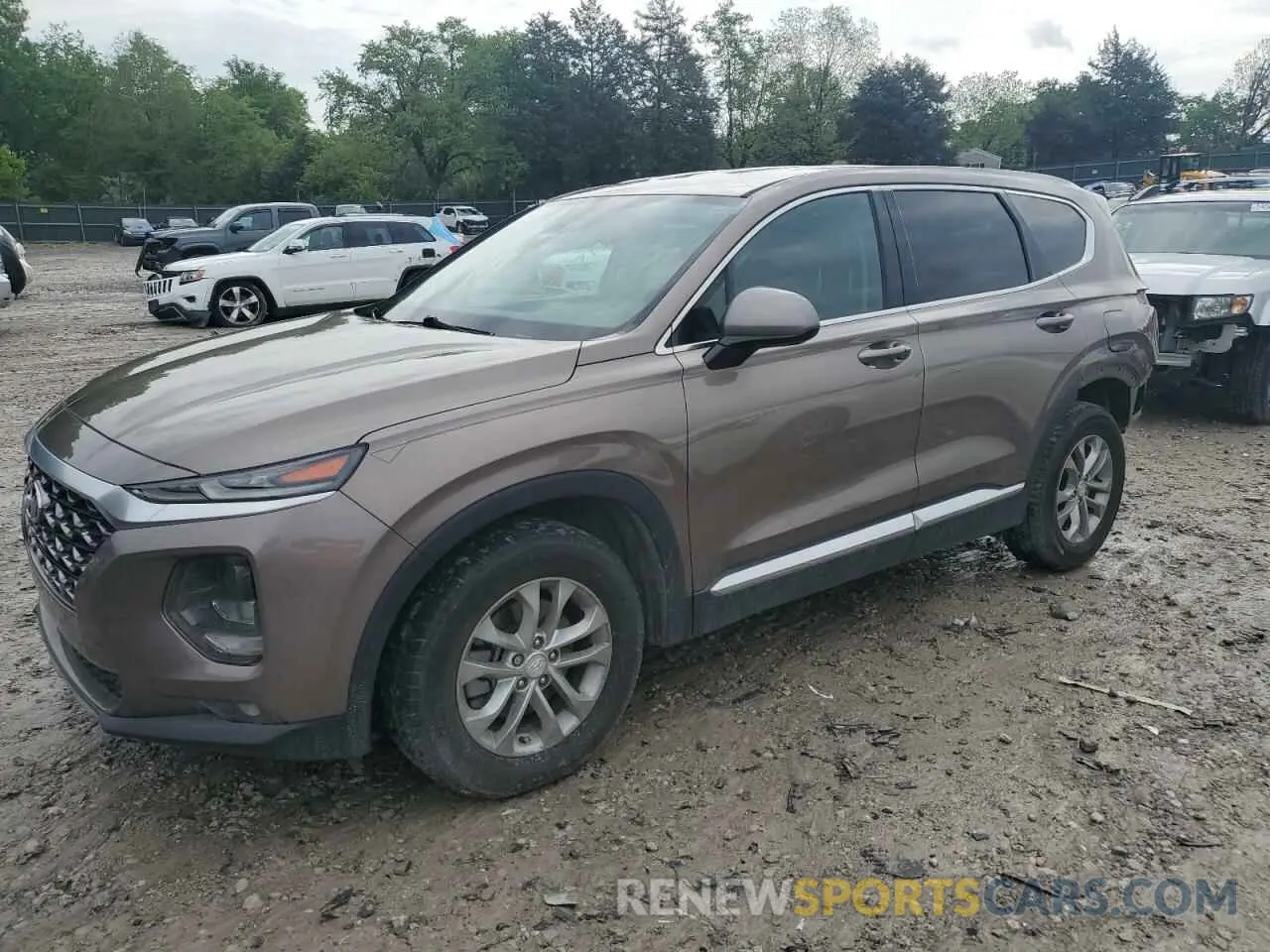 1 Photograph of a damaged car 5NMS33ADXLH166176 HYUNDAI SANTA FE 2020