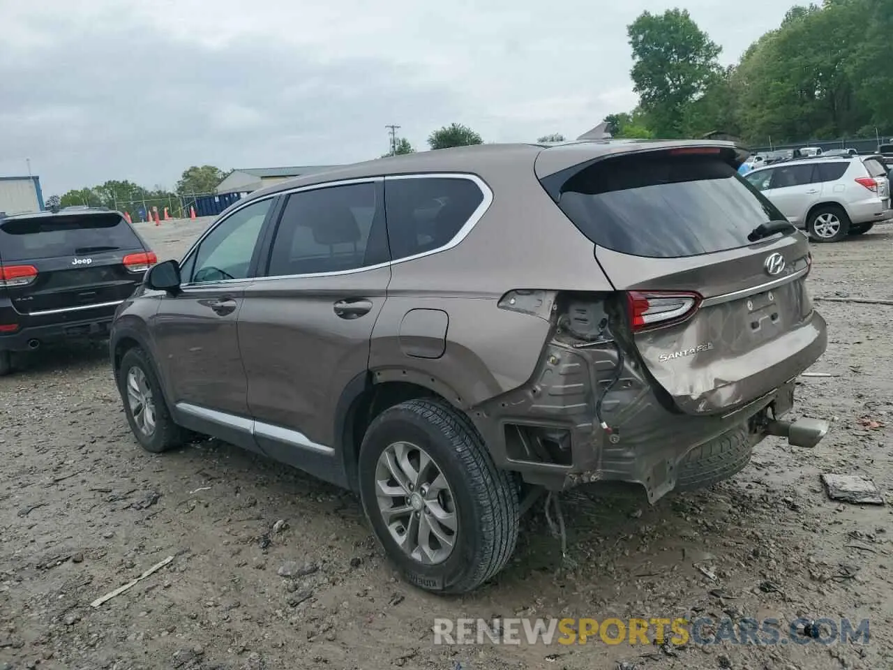 2 Photograph of a damaged car 5NMS33ADXLH166176 HYUNDAI SANTA FE 2020