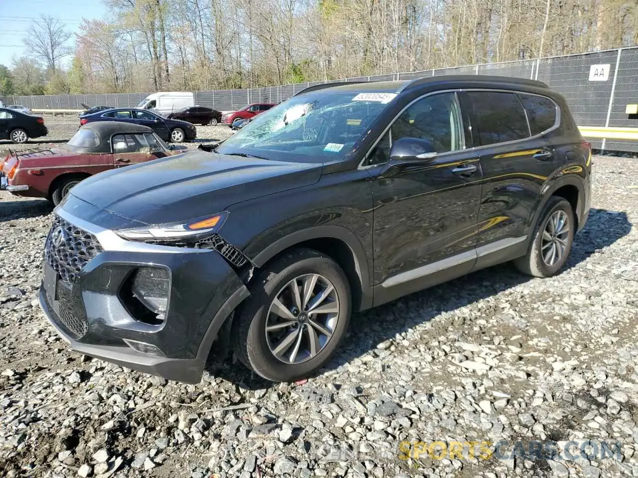 1 Photograph of a damaged car 5NMS33ADXLH203873 HYUNDAI SANTA FE 2020