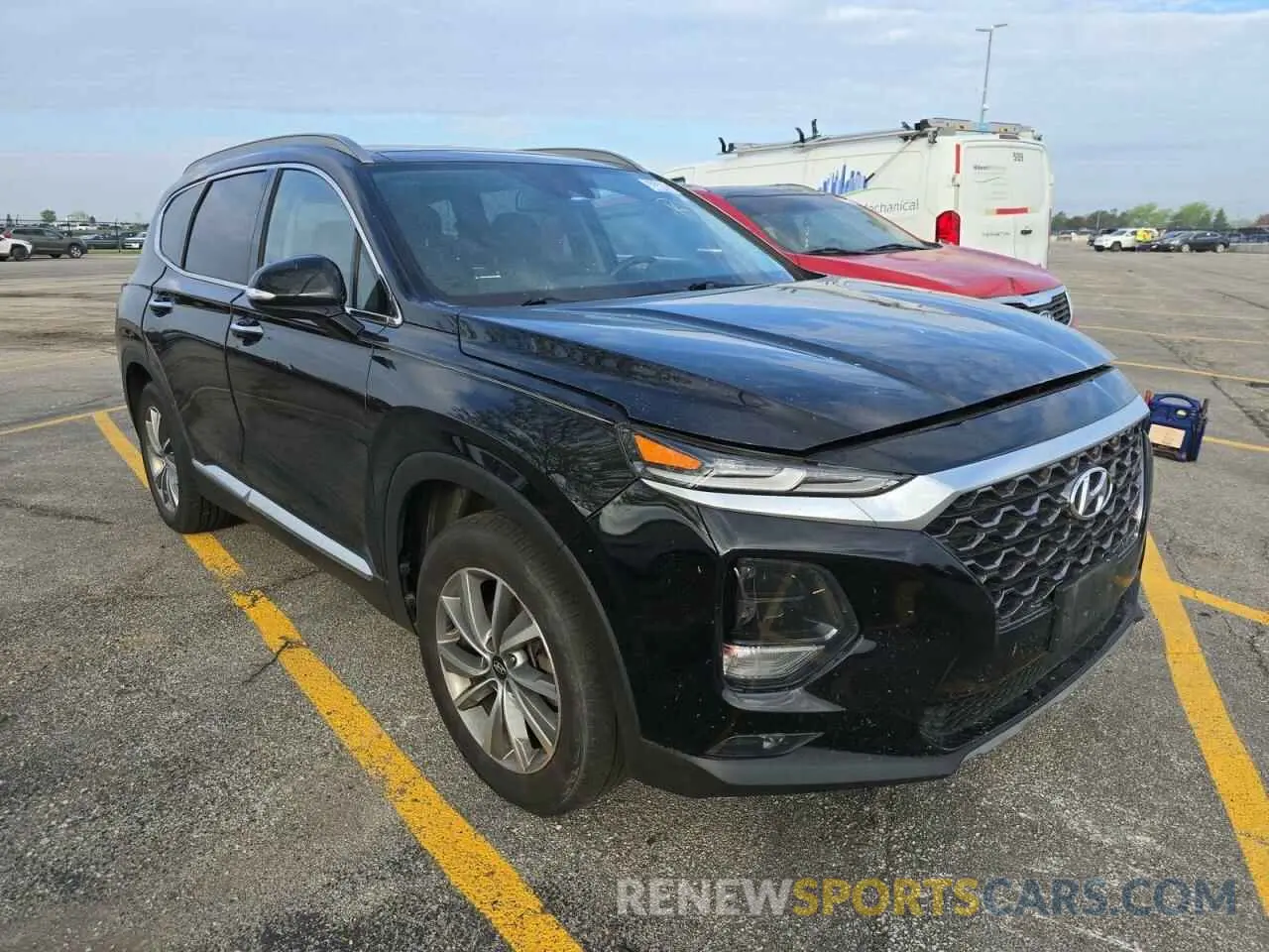1 Photograph of a damaged car 5NMS33ADXLH210631 HYUNDAI SANTA FE 2020