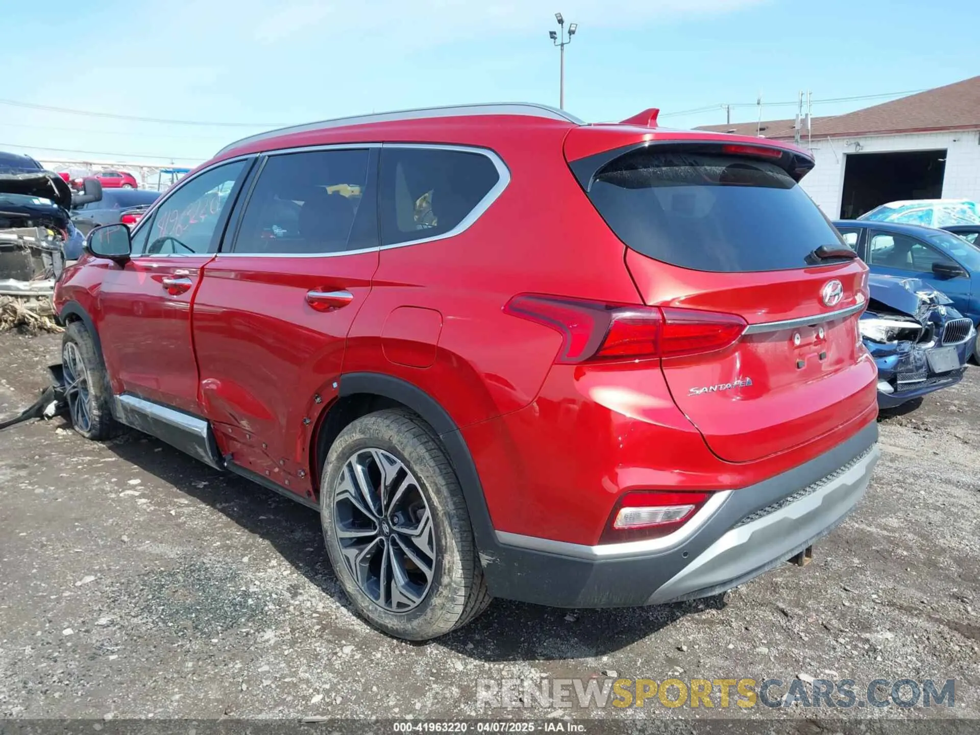 3 Photograph of a damaged car 5NMS3CAA3LH164386 HYUNDAI SANTA FE 2020