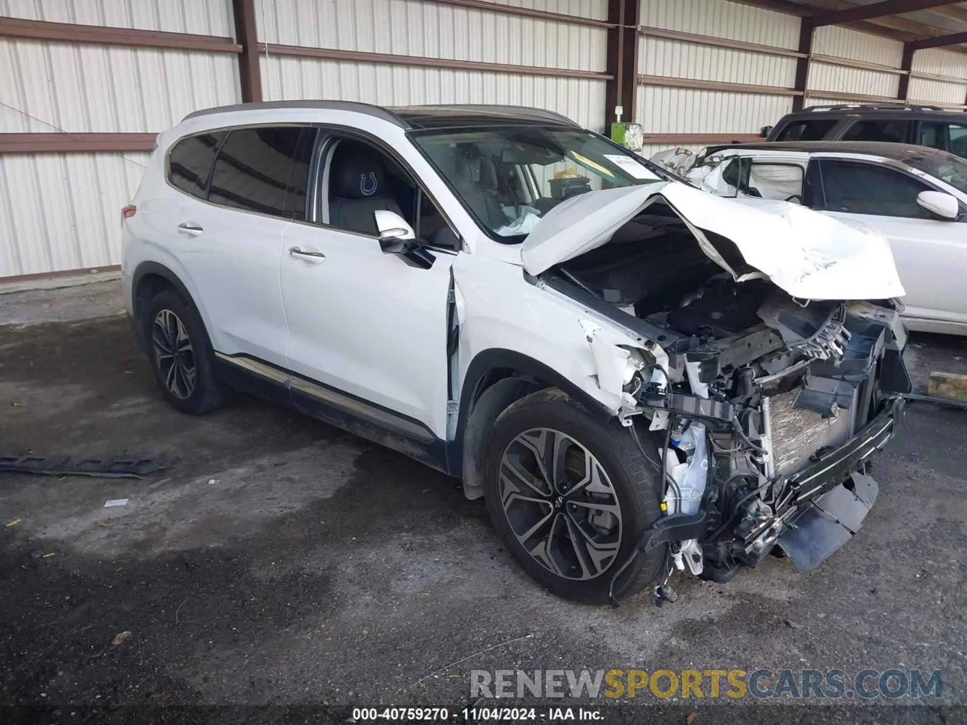 1 Photograph of a damaged car 5NMS3CAAXLH197594 HYUNDAI SANTA FE 2020