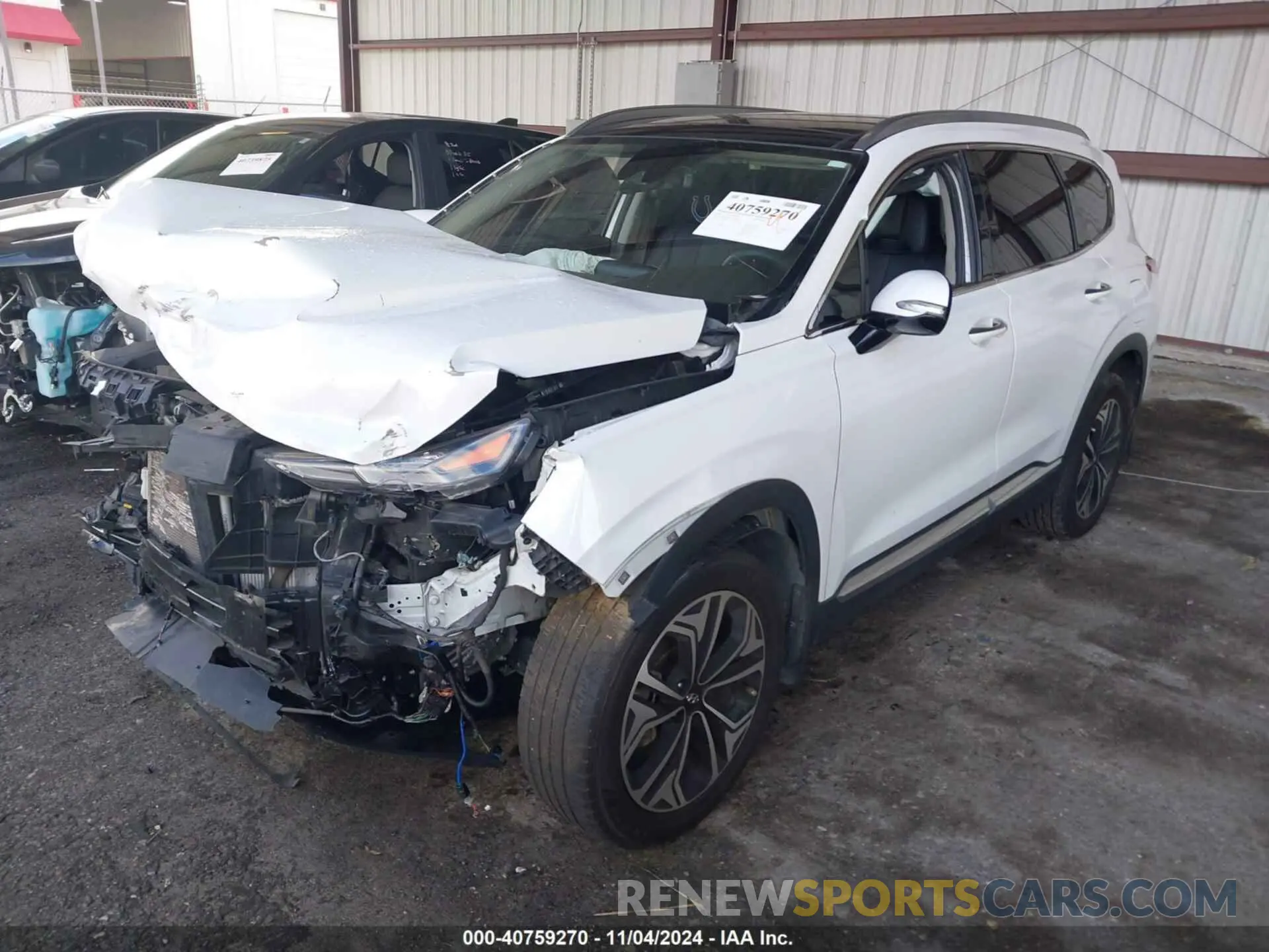 2 Photograph of a damaged car 5NMS3CAAXLH197594 HYUNDAI SANTA FE 2020