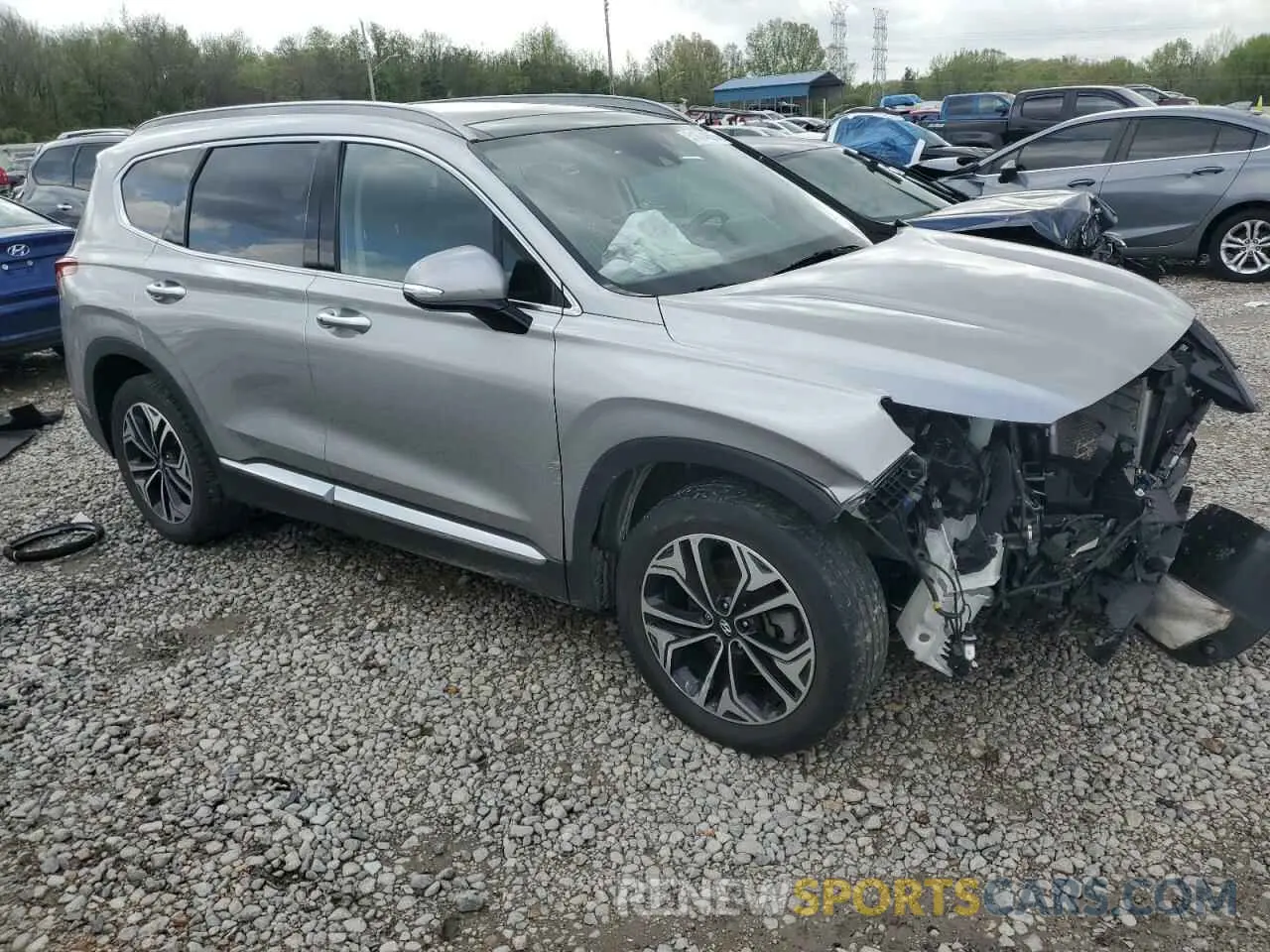 4 Photograph of a damaged car 5NMS3CAAXLH200350 HYUNDAI SANTA FE 2020