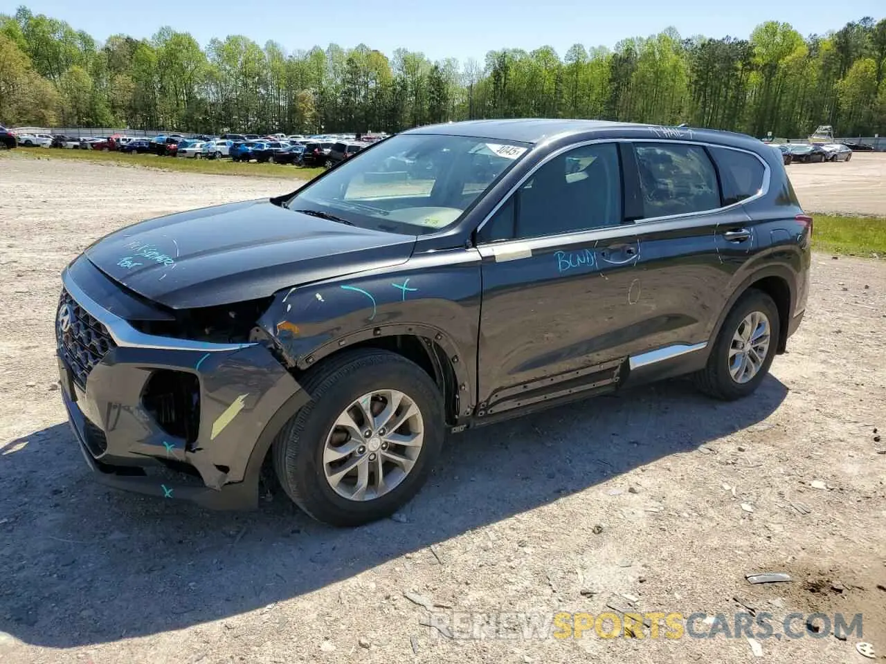 1 Photograph of a damaged car 5NMS3CAD0LH235408 HYUNDAI SANTA FE 2020