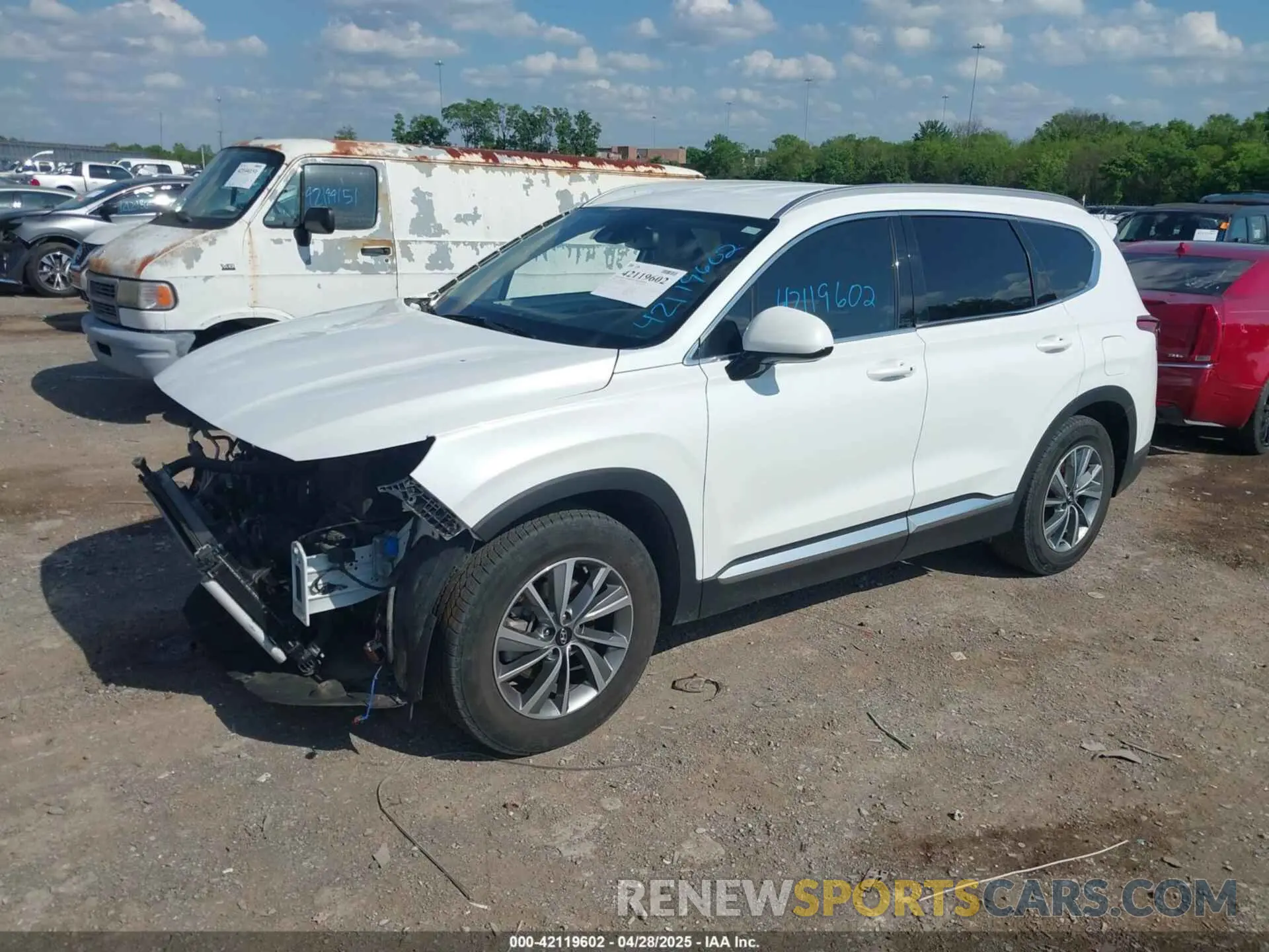 2 Photograph of a damaged car 5NMS3CAD0LH254203 HYUNDAI SANTA FE 2020