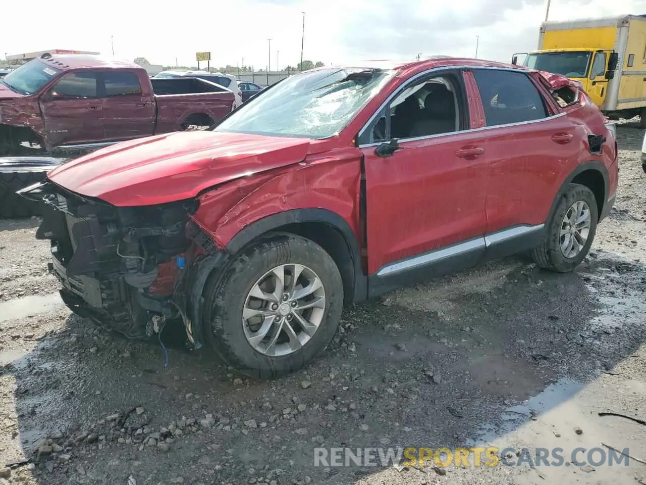 1 Photograph of a damaged car 5NMS3CAD0LH296578 HYUNDAI SANTA FE 2020