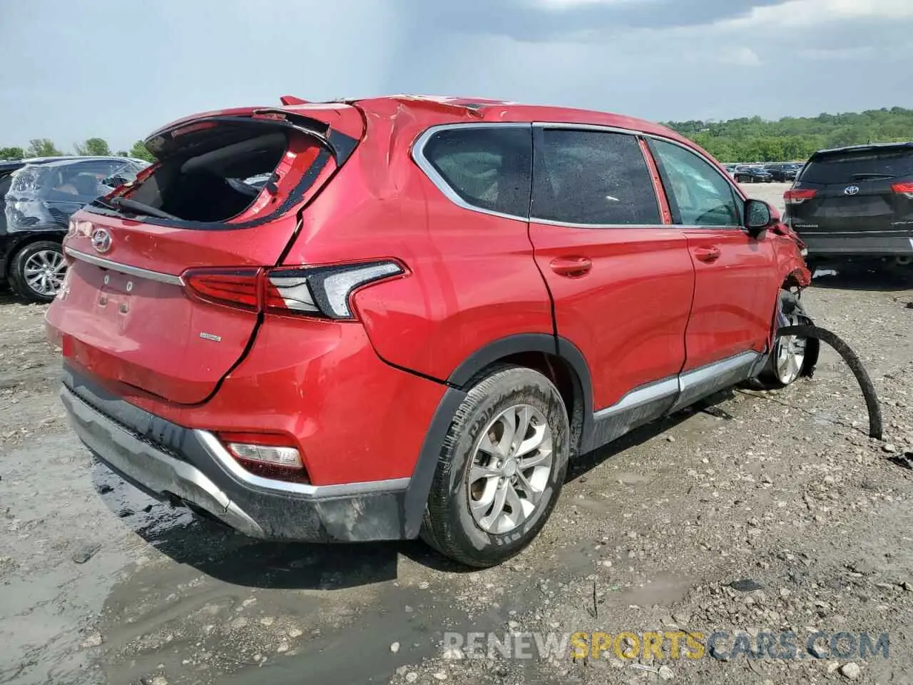 3 Photograph of a damaged car 5NMS3CAD0LH296578 HYUNDAI SANTA FE 2020