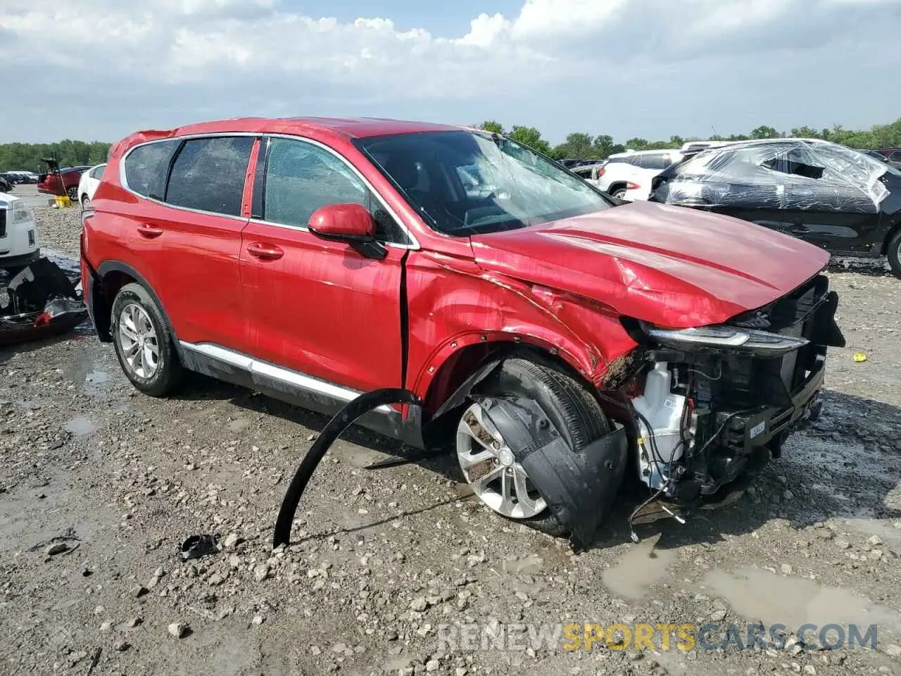 4 Photograph of a damaged car 5NMS3CAD0LH296578 HYUNDAI SANTA FE 2020