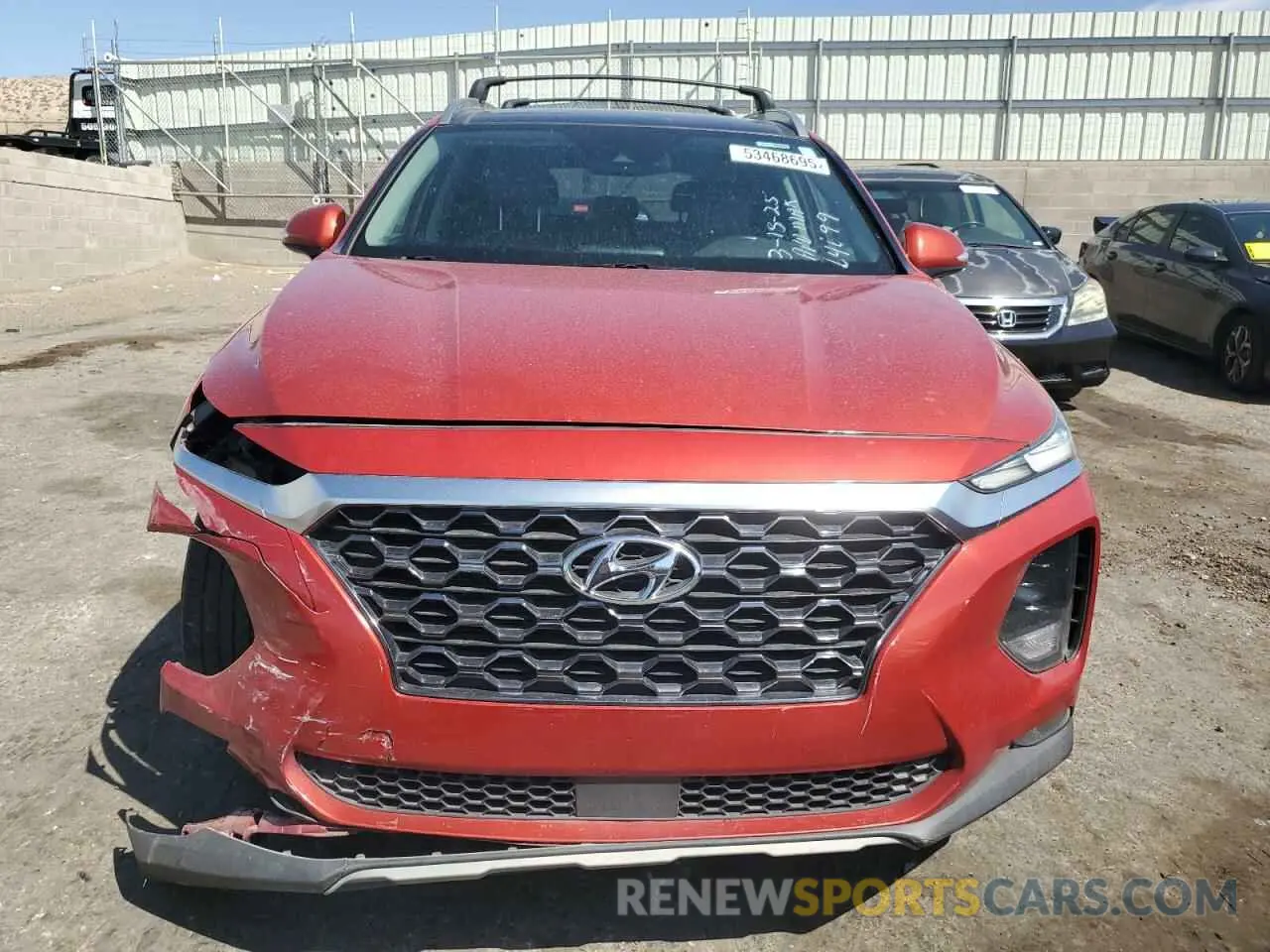 5 Photograph of a damaged car 5NMS3CAD2LH180248 HYUNDAI SANTA FE 2020