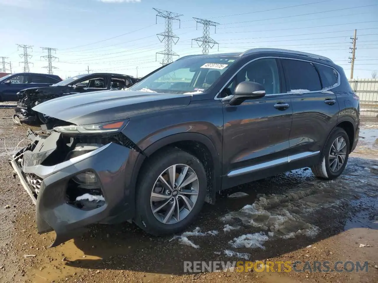 1 Photograph of a damaged car 5NMS3CAD3LH235404 HYUNDAI SANTA FE 2020