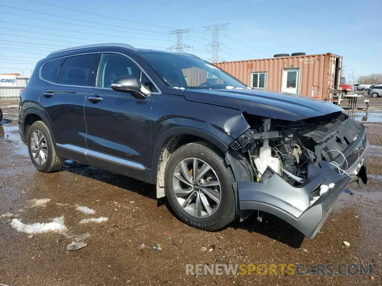 4 Photograph of a damaged car 5NMS3CAD3LH235404 HYUNDAI SANTA FE 2020