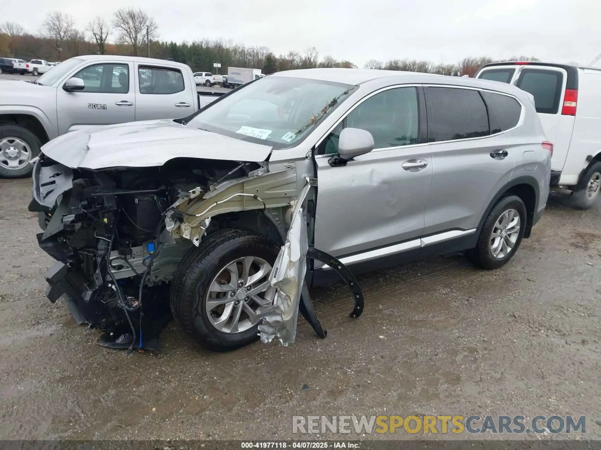 2 Photograph of a damaged car 5NMS3CAD3LH291326 HYUNDAI SANTA FE 2020
