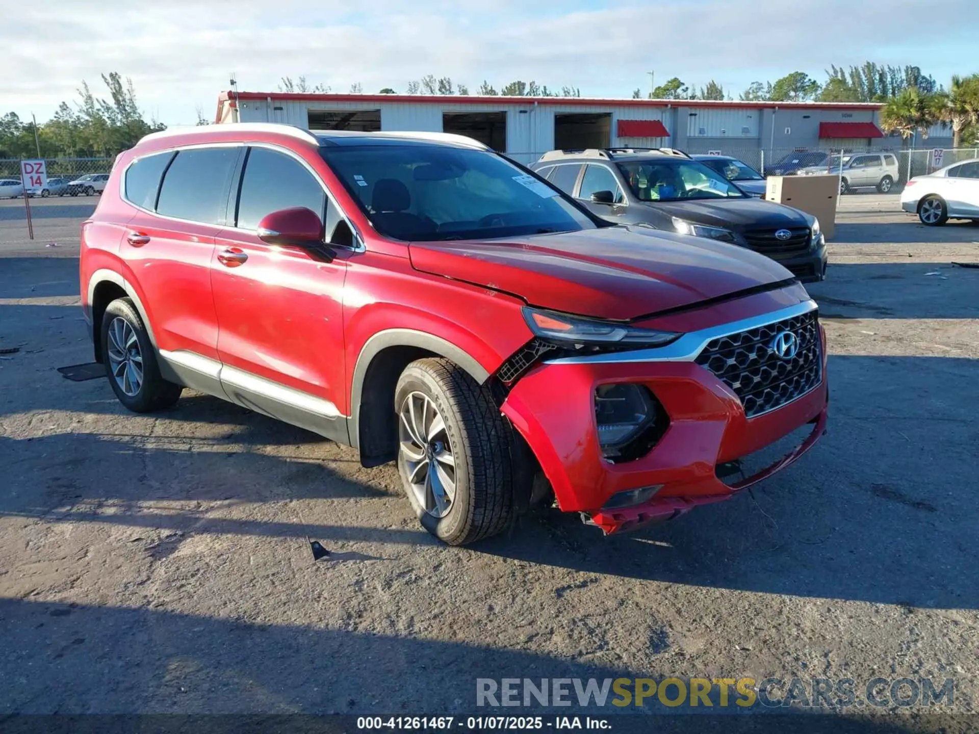 1 Photograph of a damaged car 5NMS3CAD4LH164245 HYUNDAI SANTA FE 2020