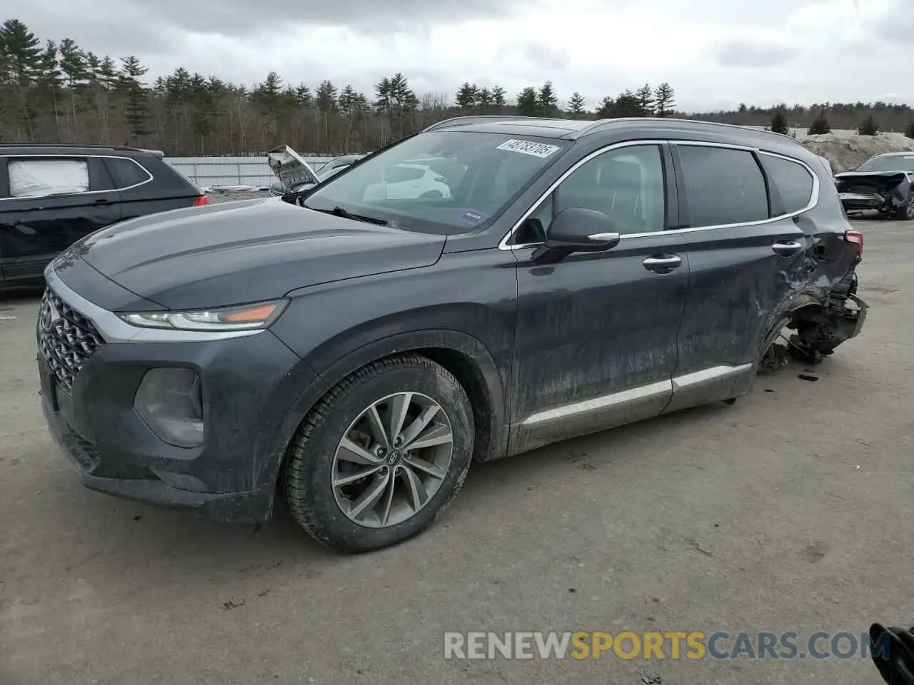 1 Photograph of a damaged car 5NMS3CAD4LH200712 HYUNDAI SANTA FE 2020
