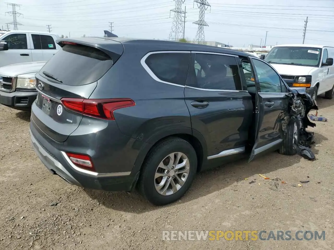 3 Photograph of a damaged car 5NMS3CAD4LH256973 HYUNDAI SANTA FE 2020