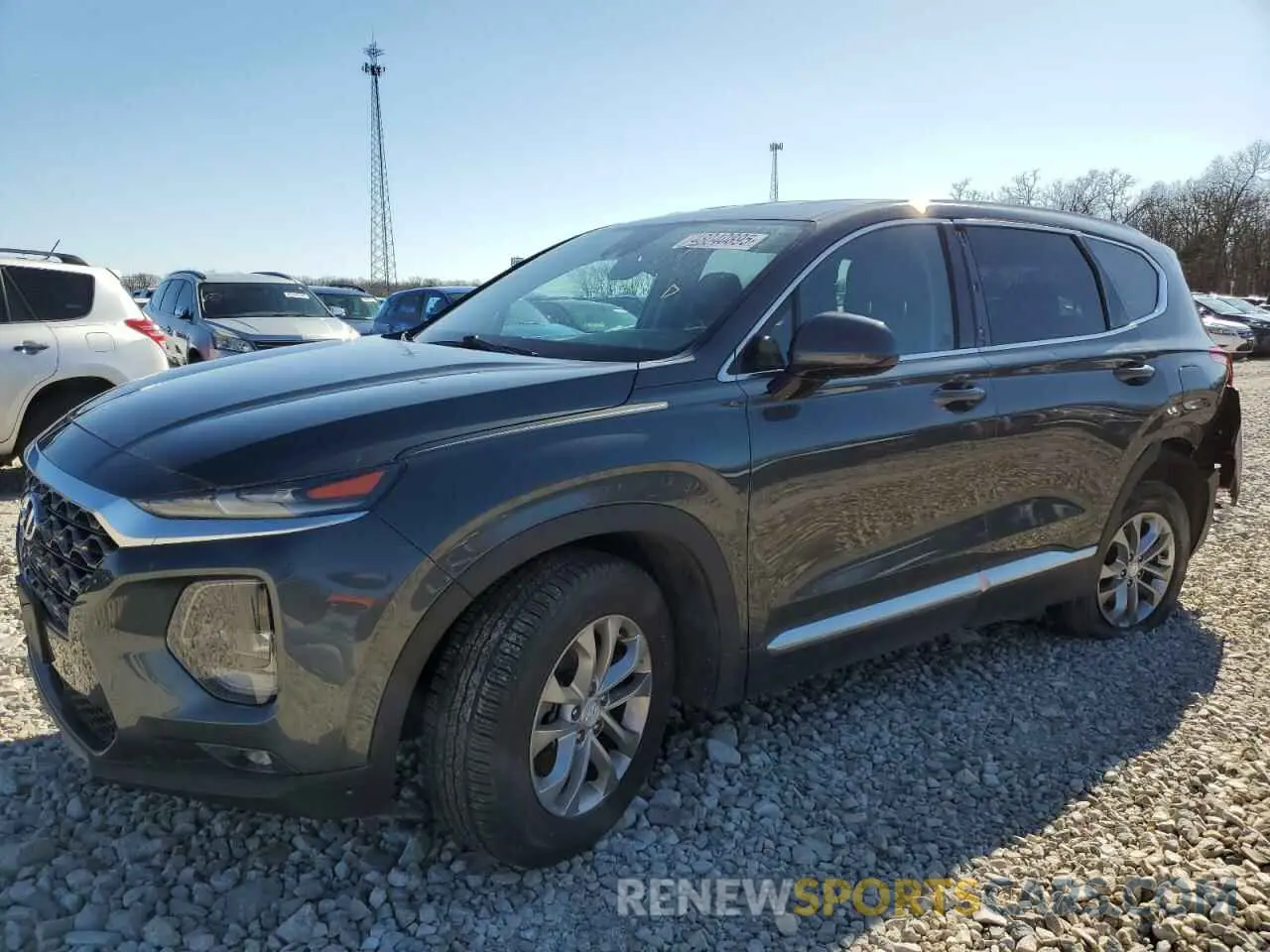 1 Photograph of a damaged car 5NMS3CAD5LH203117 HYUNDAI SANTA FE 2020