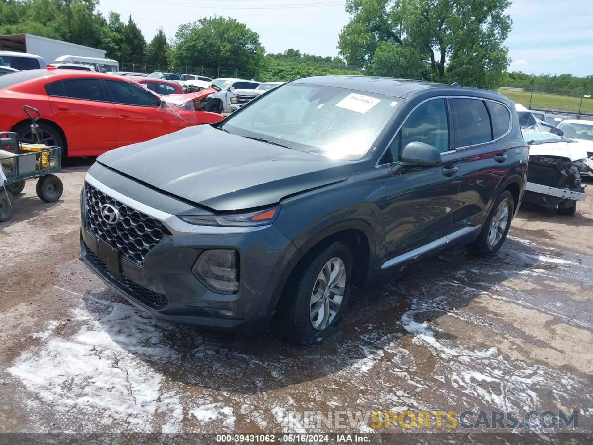 2 Photograph of a damaged car 5NMS3CAD5LH256335 HYUNDAI SANTA FE 2020