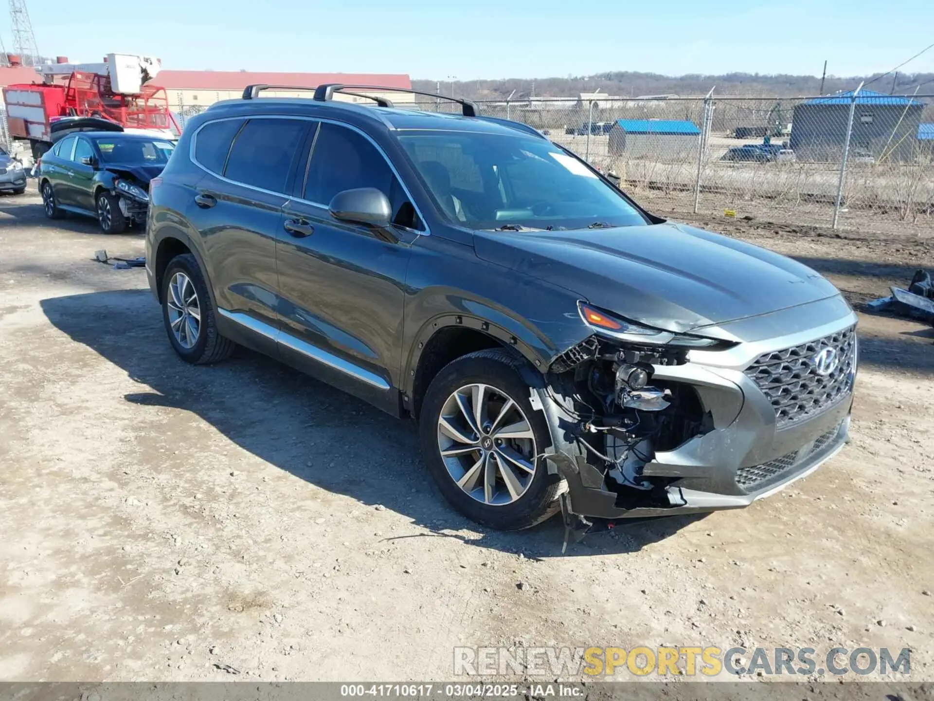 1 Photograph of a damaged car 5NMS3CAD6LH156003 HYUNDAI SANTA FE 2020