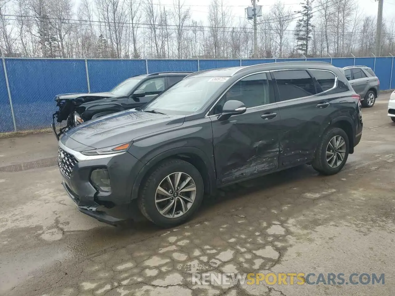 1 Photograph of a damaged car 5NMS3CAD6LH218743 HYUNDAI SANTA FE 2020