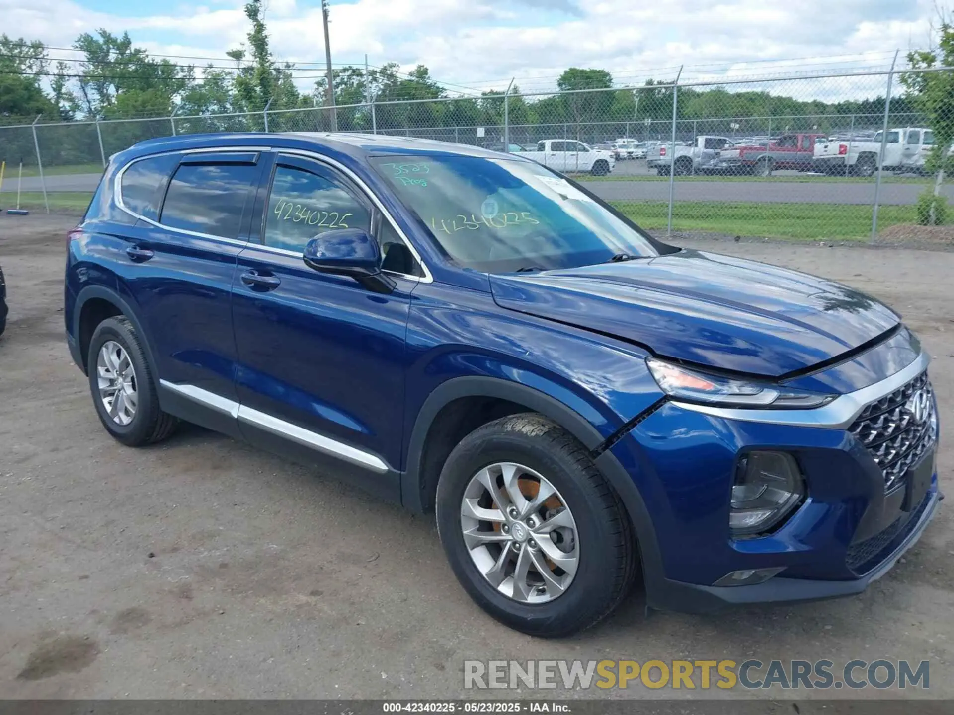 1 Photograph of a damaged car 5NMS3CAD6LH228687 HYUNDAI SANTA FE 2020