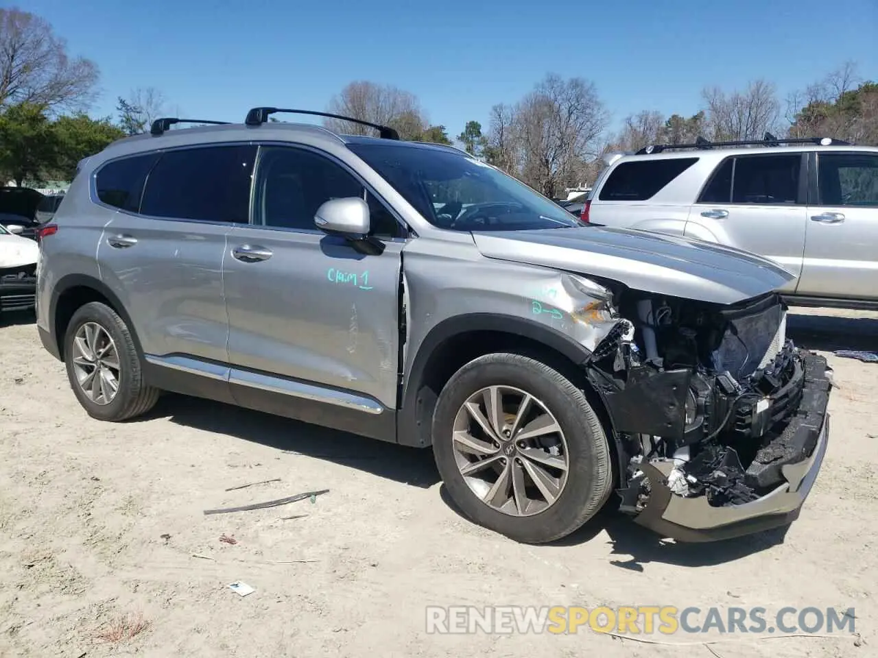 4 Photograph of a damaged car 5NMS3CAD6LH246817 HYUNDAI SANTA FE 2020