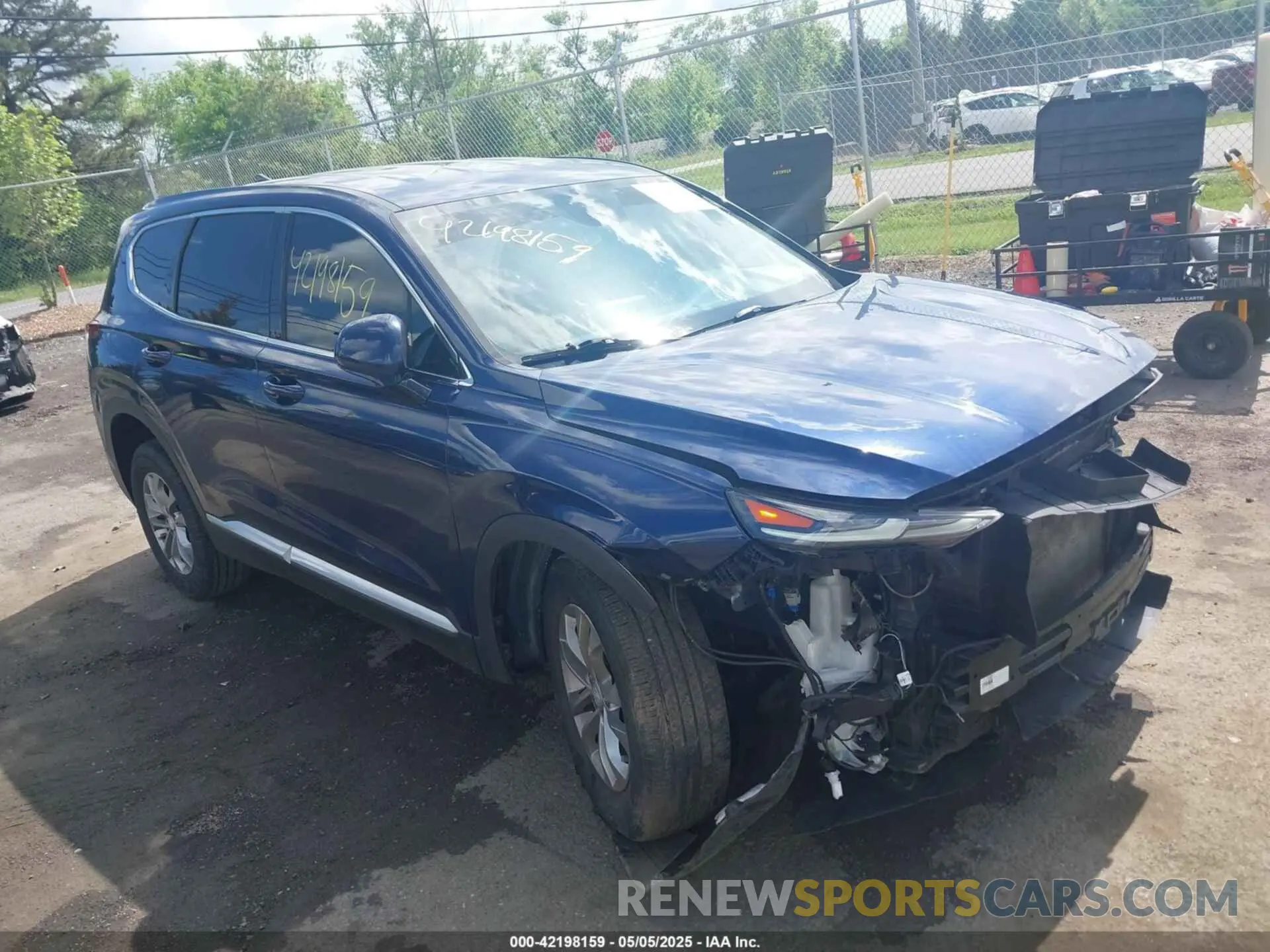 1 Photograph of a damaged car 5NMS3CAD7LH238404 HYUNDAI SANTA FE 2020