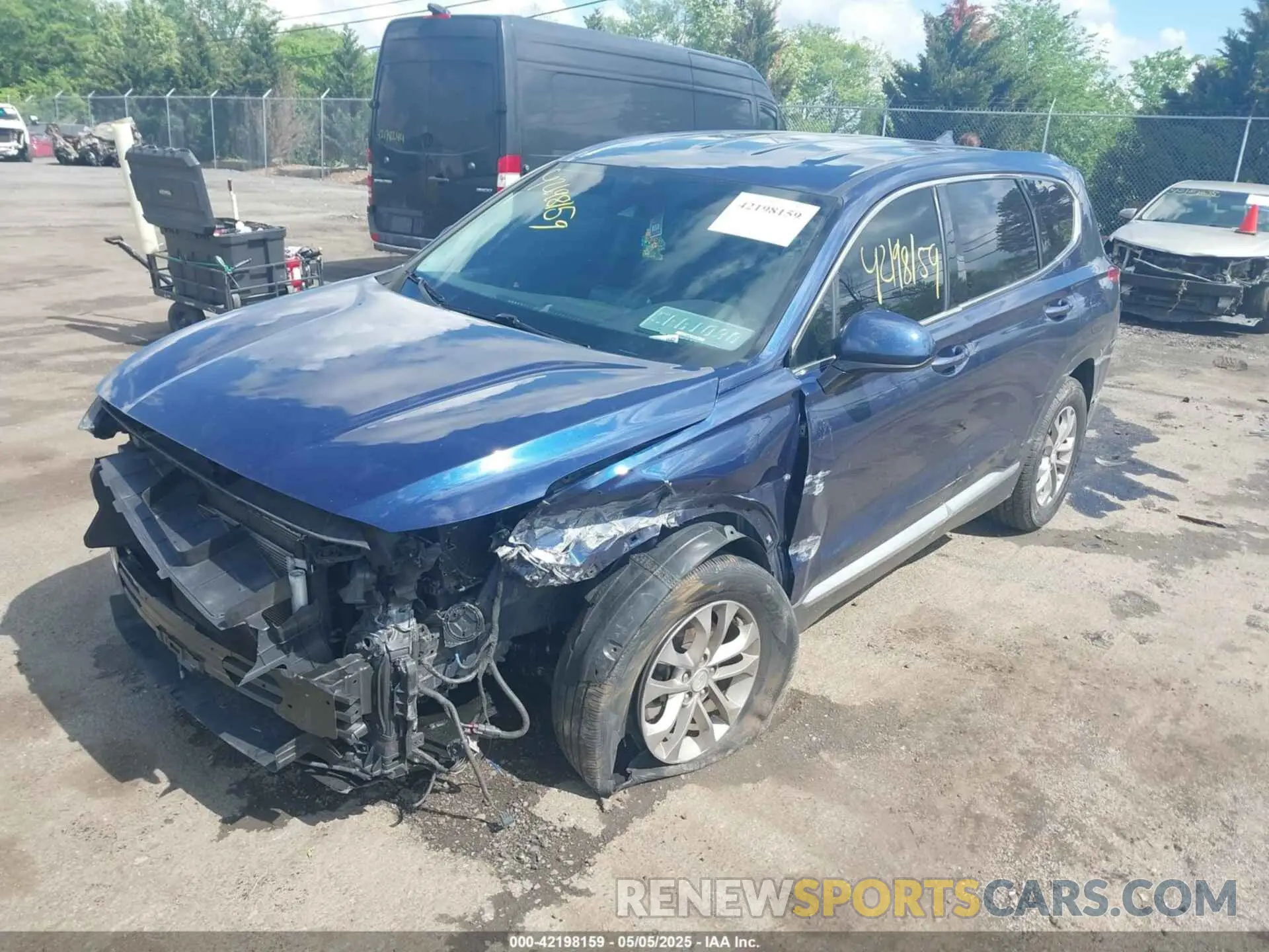 2 Photograph of a damaged car 5NMS3CAD7LH238404 HYUNDAI SANTA FE 2020