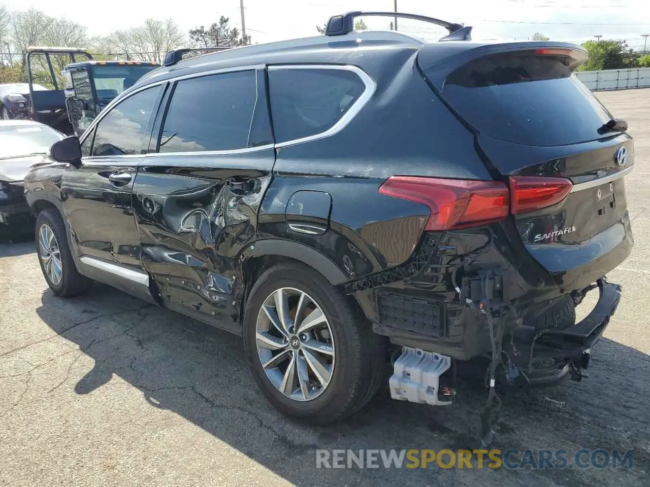 2 Photograph of a damaged car 5NMS3CAD8LH131863 HYUNDAI SANTA FE 2020