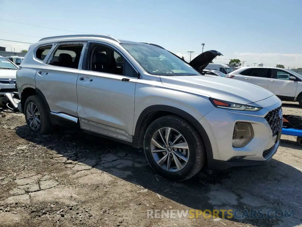 4 Photograph of a damaged car 5NMS3CAD8LH150221 HYUNDAI SANTA FE 2020