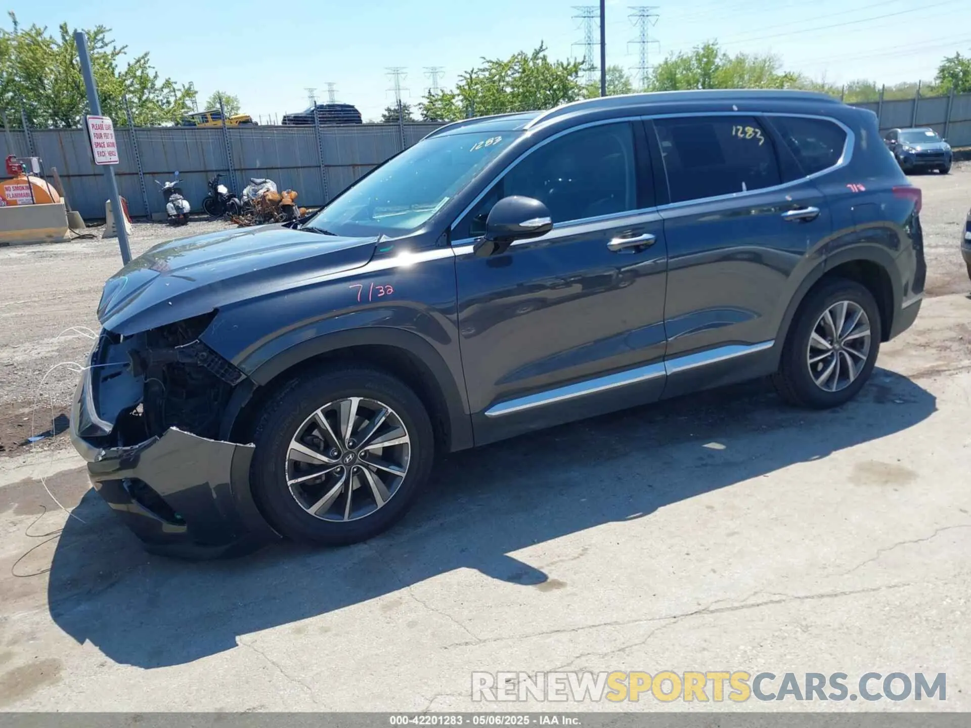 2 Photograph of a damaged car 5NMS3CAD8LH217030 HYUNDAI SANTA FE 2020