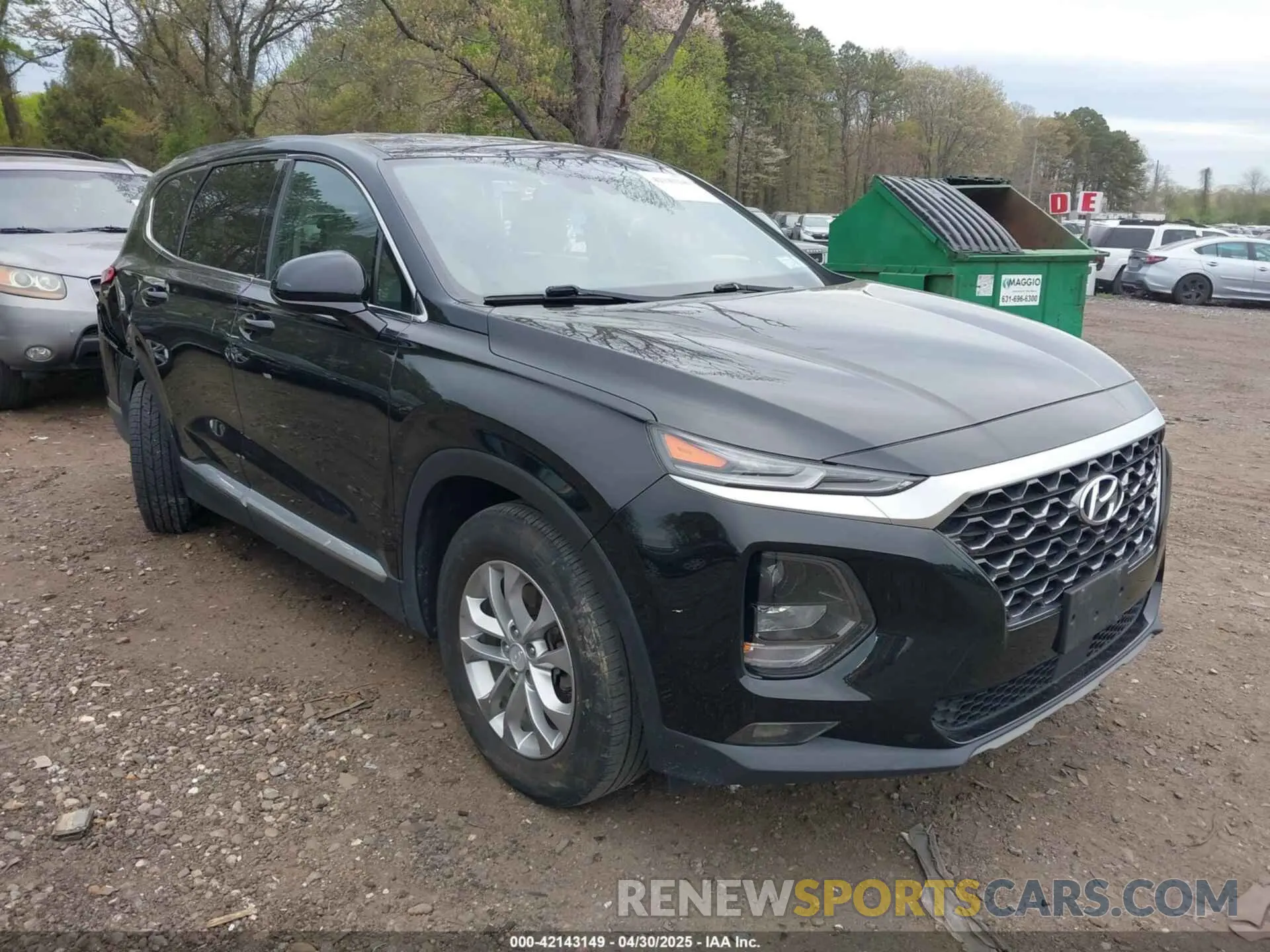 1 Photograph of a damaged car 5NMS3CAD9LH221622 HYUNDAI SANTA FE 2020
