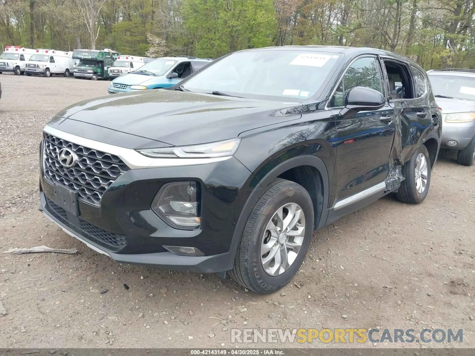 2 Photograph of a damaged car 5NMS3CAD9LH221622 HYUNDAI SANTA FE 2020