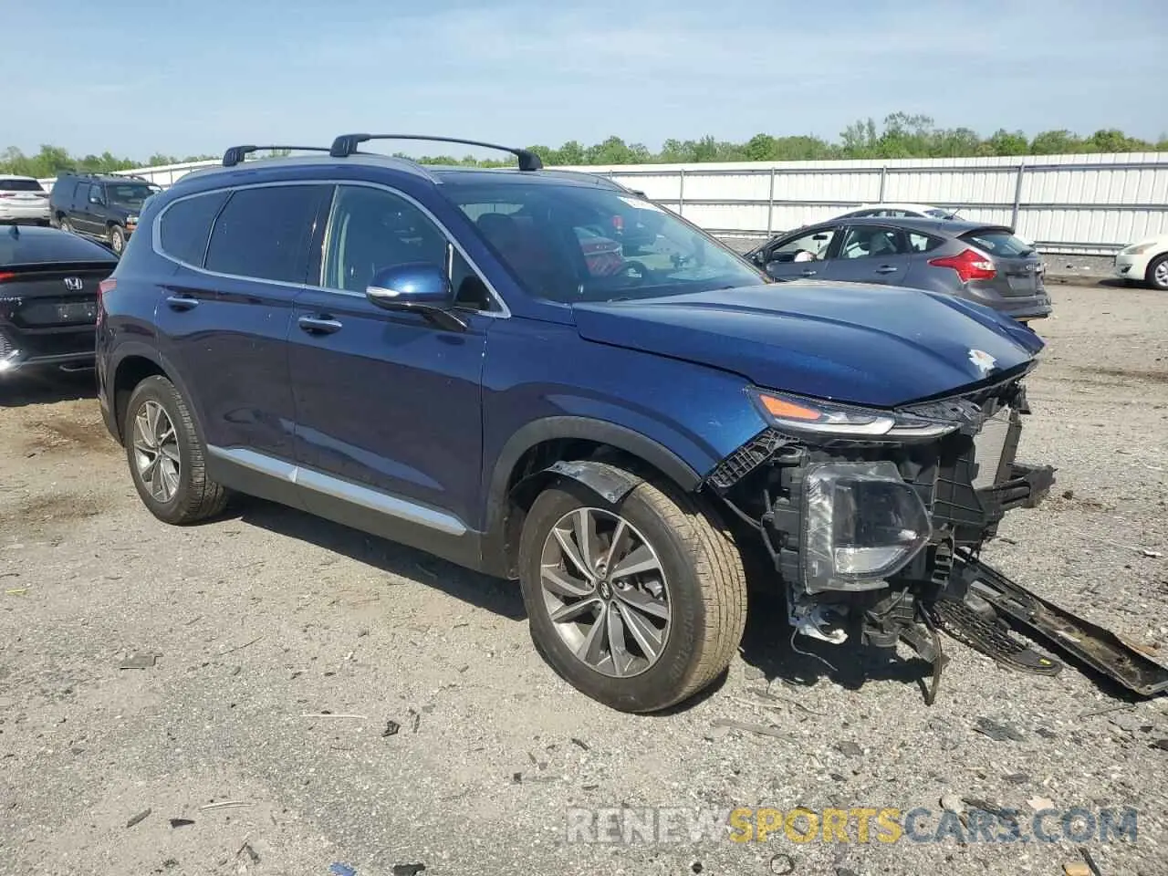 4 Photograph of a damaged car 5NMS3CAD9LH297485 HYUNDAI SANTA FE 2020