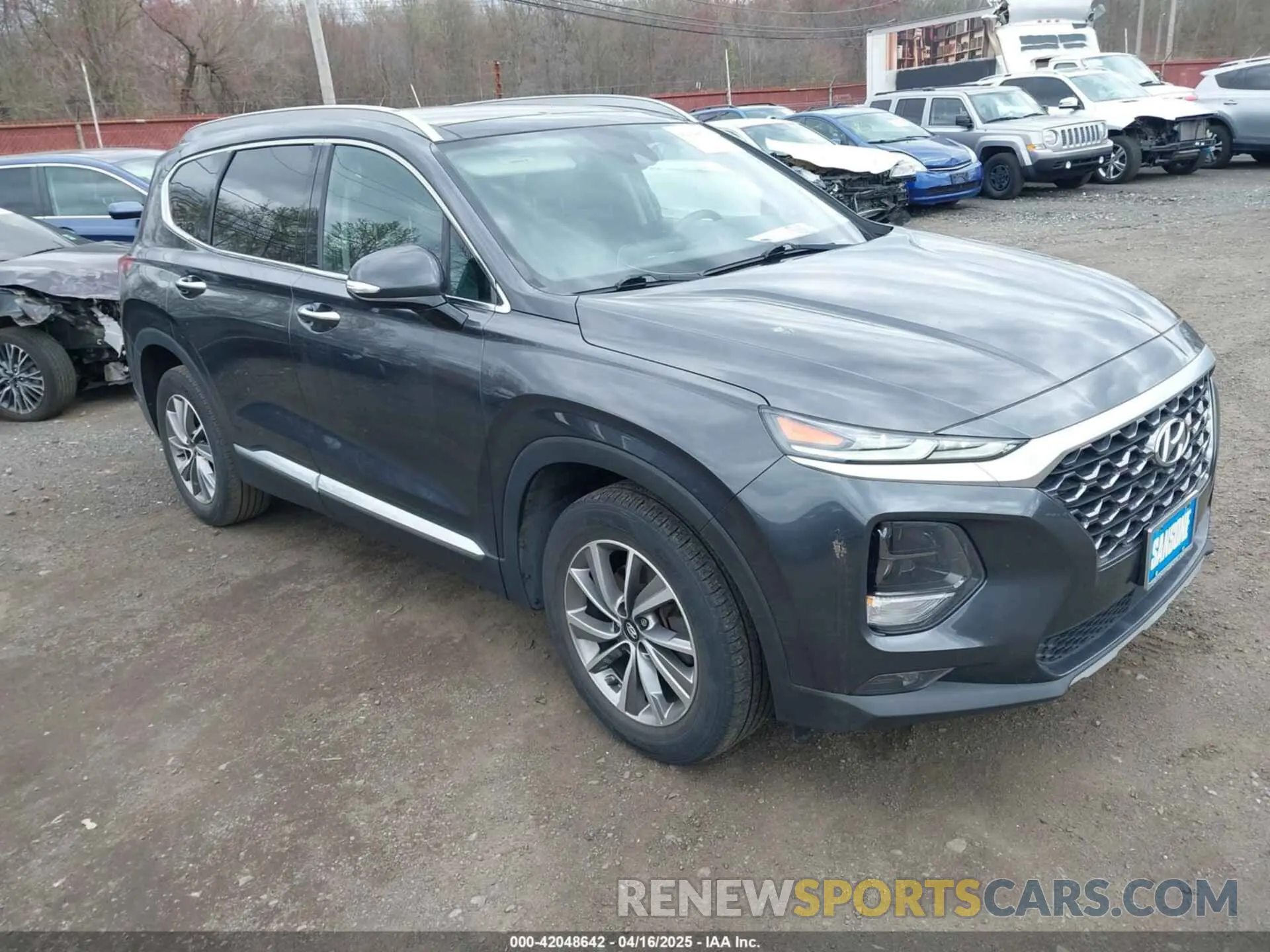 1 Photograph of a damaged car 5NMS3CADXLH247789 HYUNDAI SANTA FE 2020