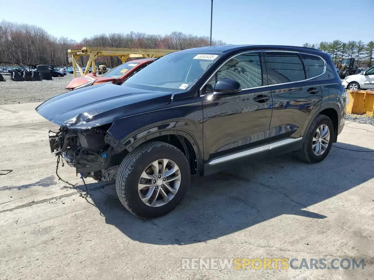 1 Photograph of a damaged car 5NMS3CADXLH291954 HYUNDAI SANTA FE 2020