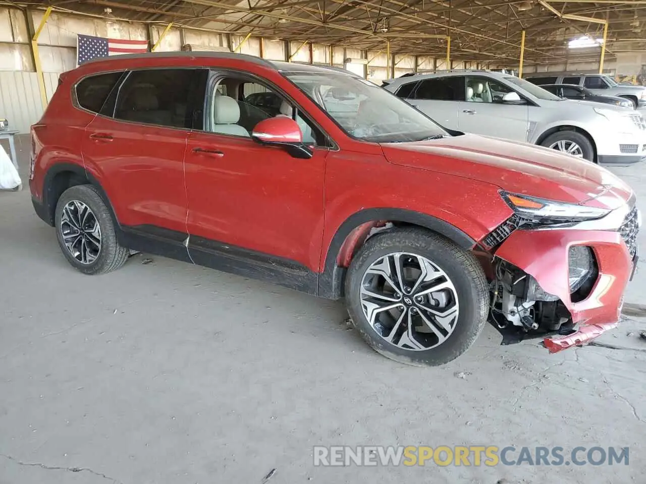 4 Photograph of a damaged car 5NMS53AA1LH147063 HYUNDAI SANTA FE 2020