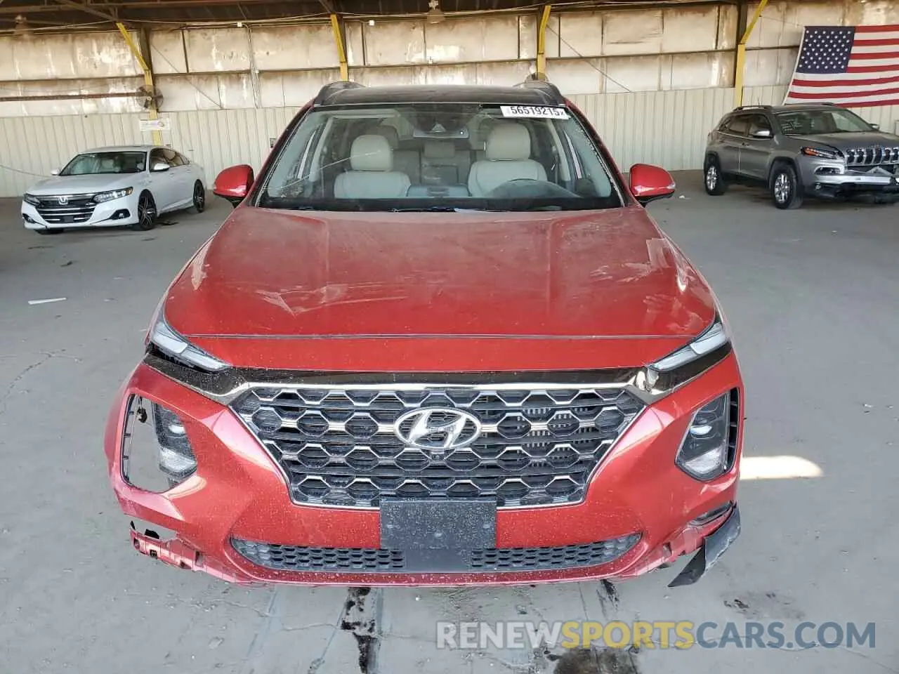 5 Photograph of a damaged car 5NMS53AA1LH147063 HYUNDAI SANTA FE 2020