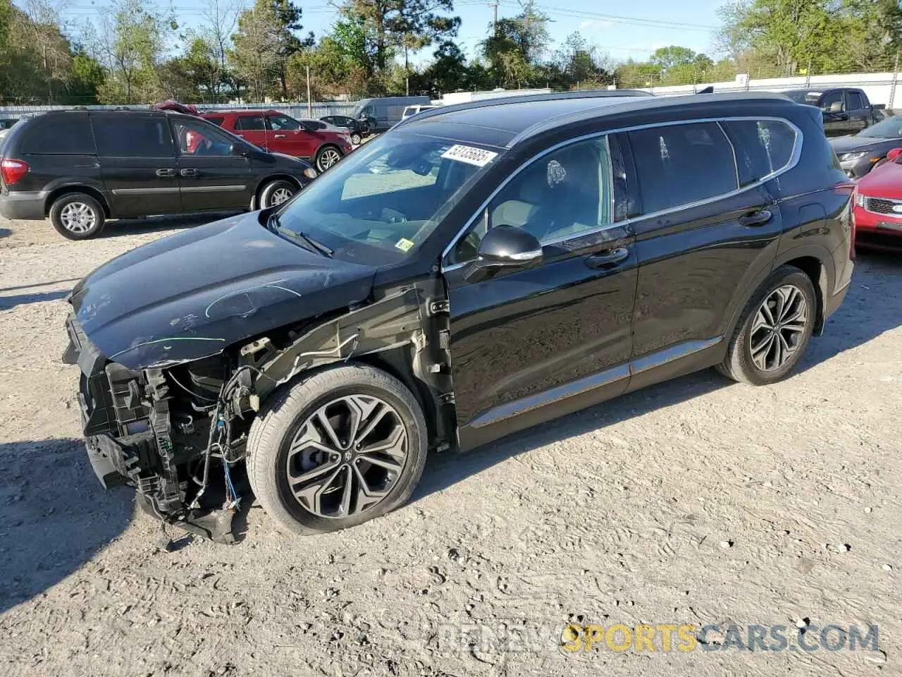 1 Photograph of a damaged car 5NMS53AA5LH286922 HYUNDAI SANTA FE 2020