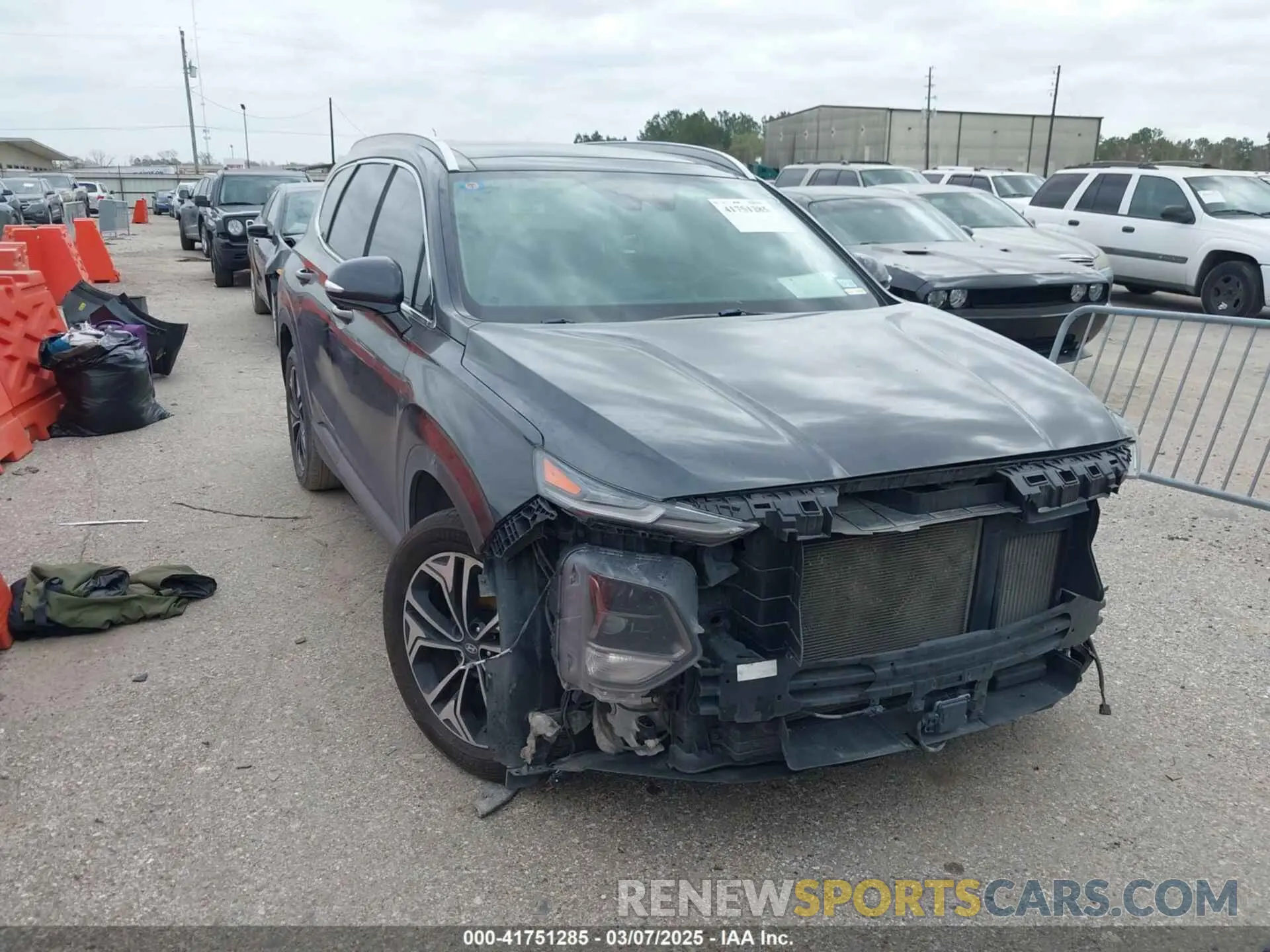1 Photograph of a damaged car 5NMS53AA7LH273220 HYUNDAI SANTA FE 2020