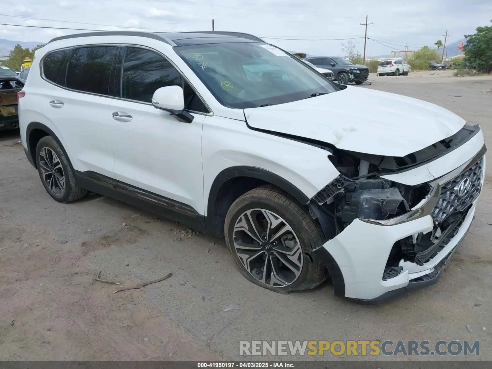 1 Photograph of a damaged car 5NMS53AA7LH289014 HYUNDAI SANTA FE 2020