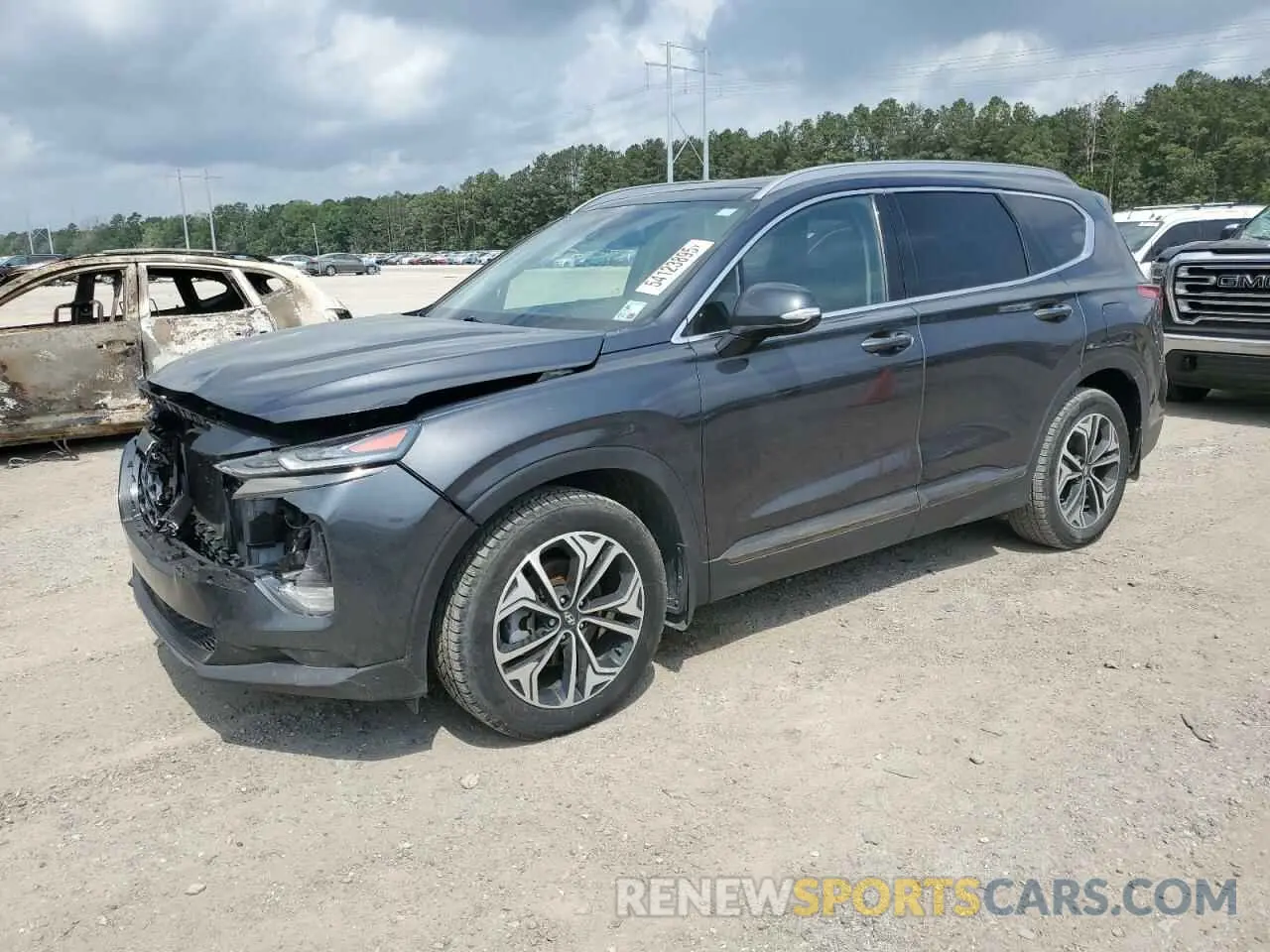 1 Photograph of a damaged car 5NMS53AA8LH282847 HYUNDAI SANTA FE 2020