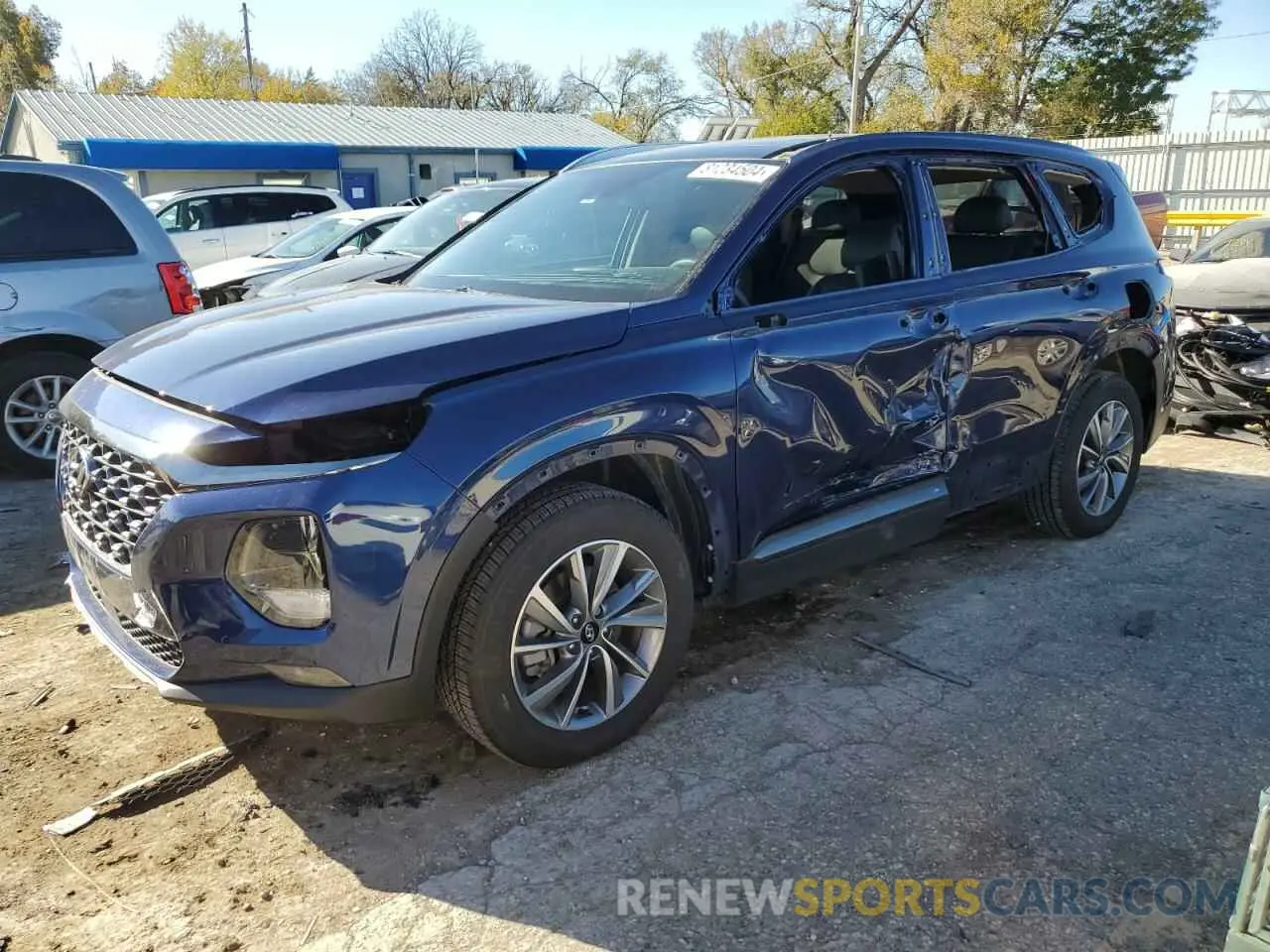 1 Photograph of a damaged car 5NMS53AD0LH262604 HYUNDAI SANTA FE 2020