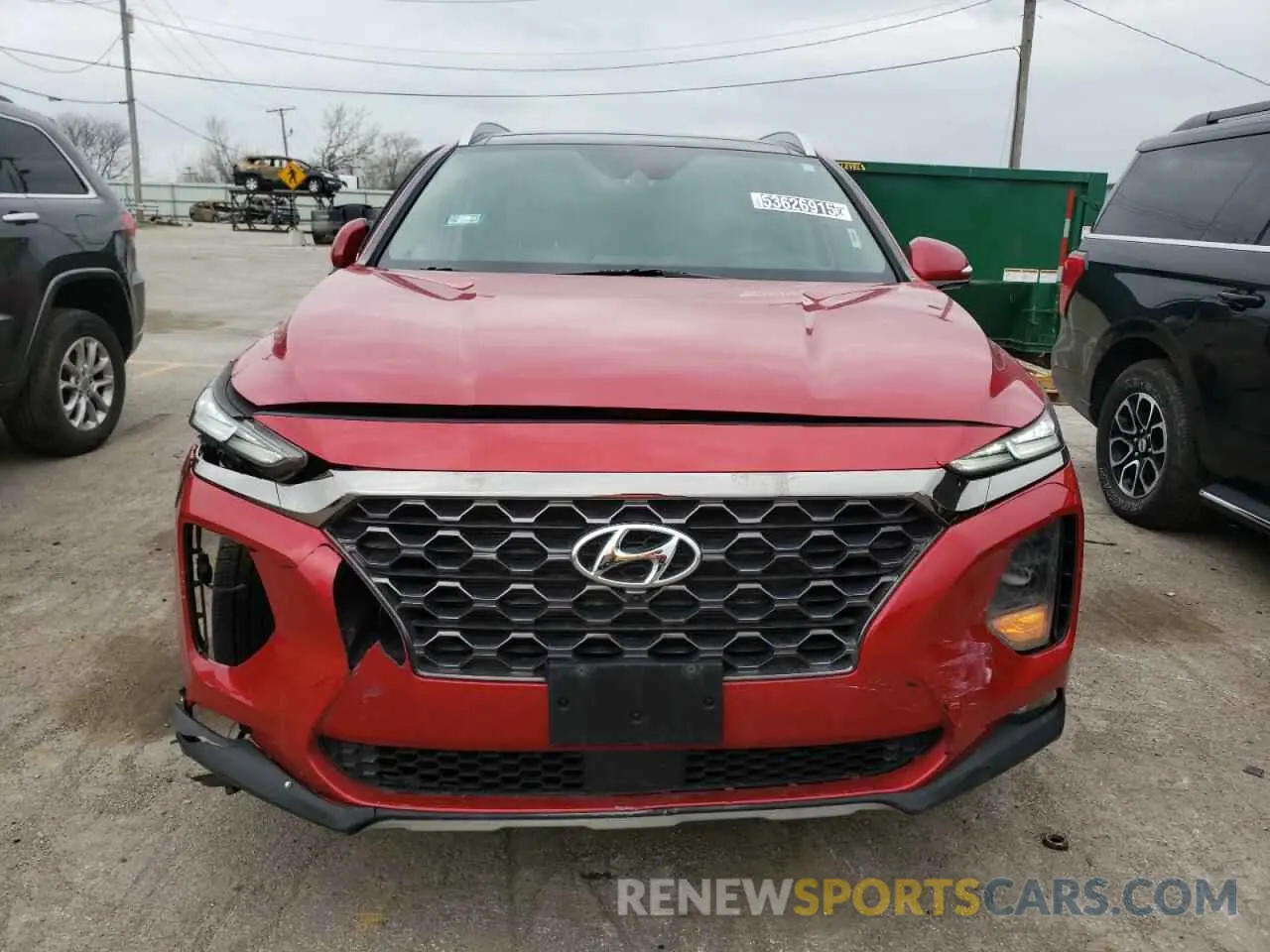 5 Photograph of a damaged car 5NMS53AD4LH250830 HYUNDAI SANTA FE 2020