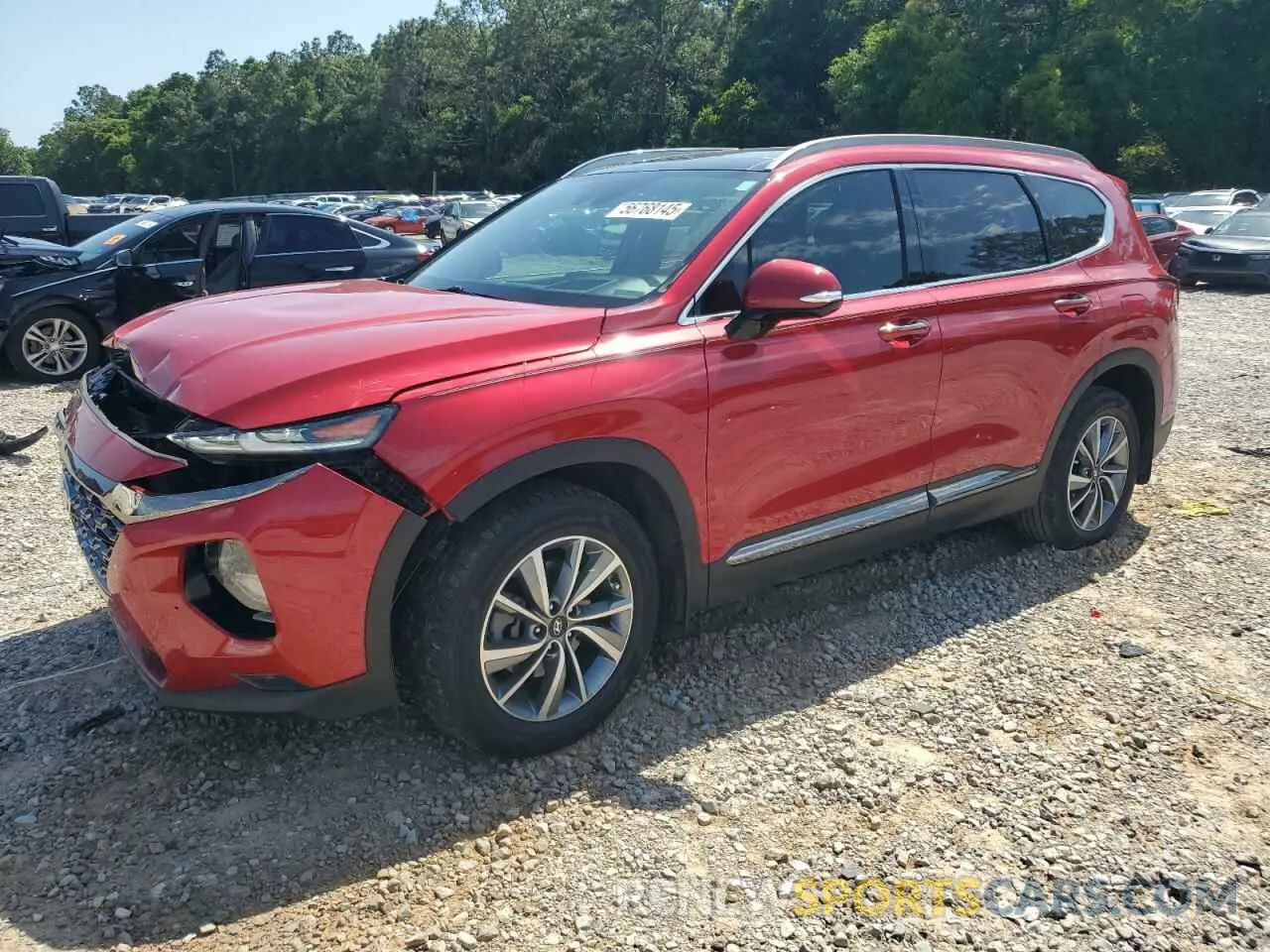1 Photograph of a damaged car 5NMS53AD5LH225323 HYUNDAI SANTA FE 2020